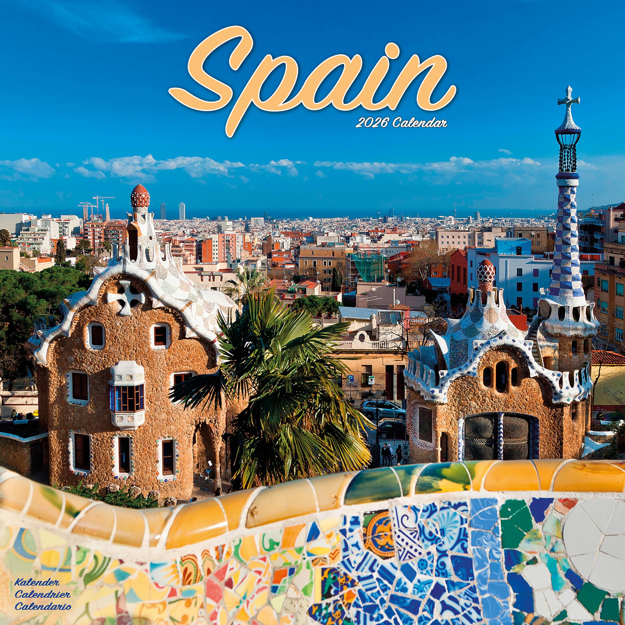 Spain Calendar 2026 Square Space Wall Calendar - 16 Month Books