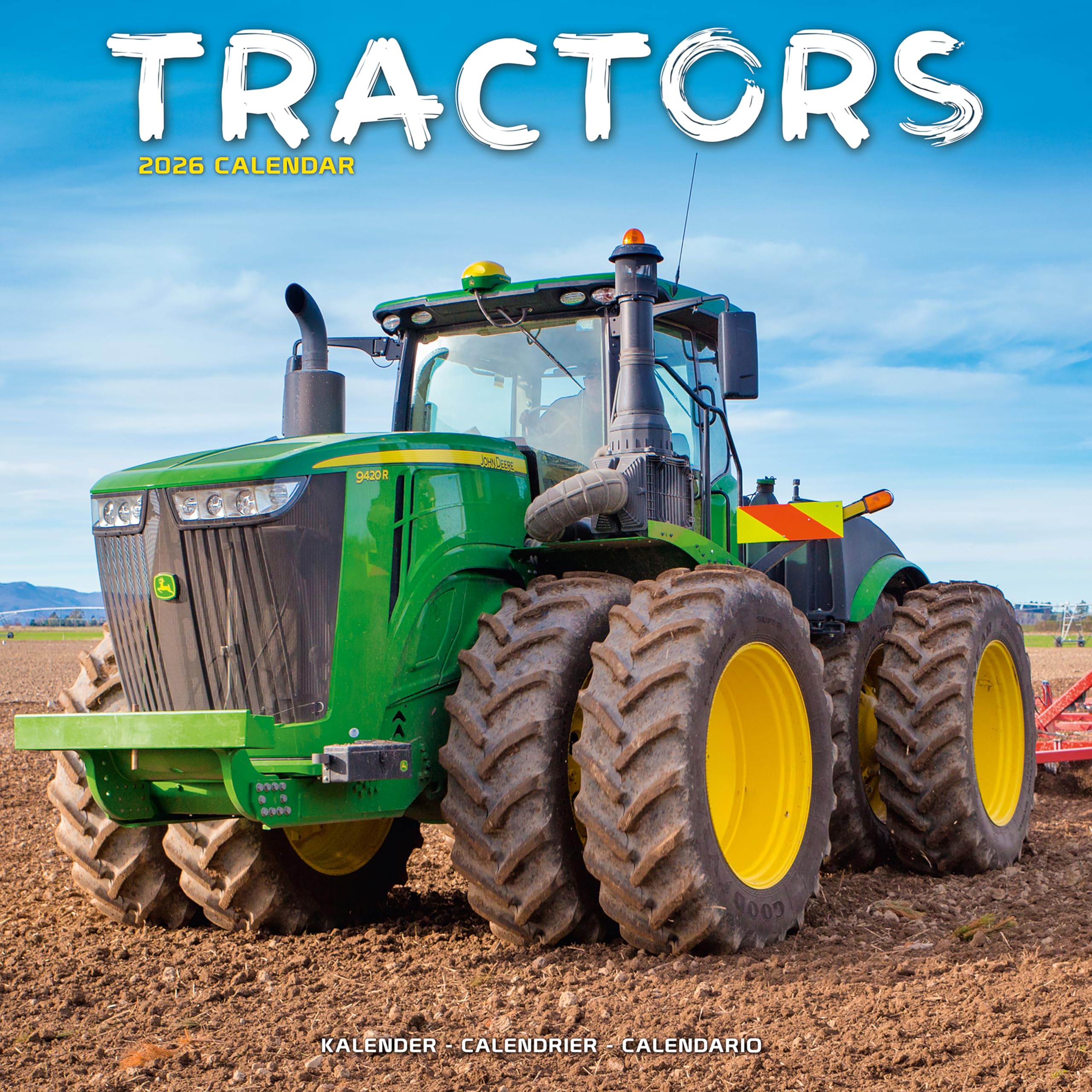 Tractors Calendar 2026 Square Wall Calendar - 16 Month Books