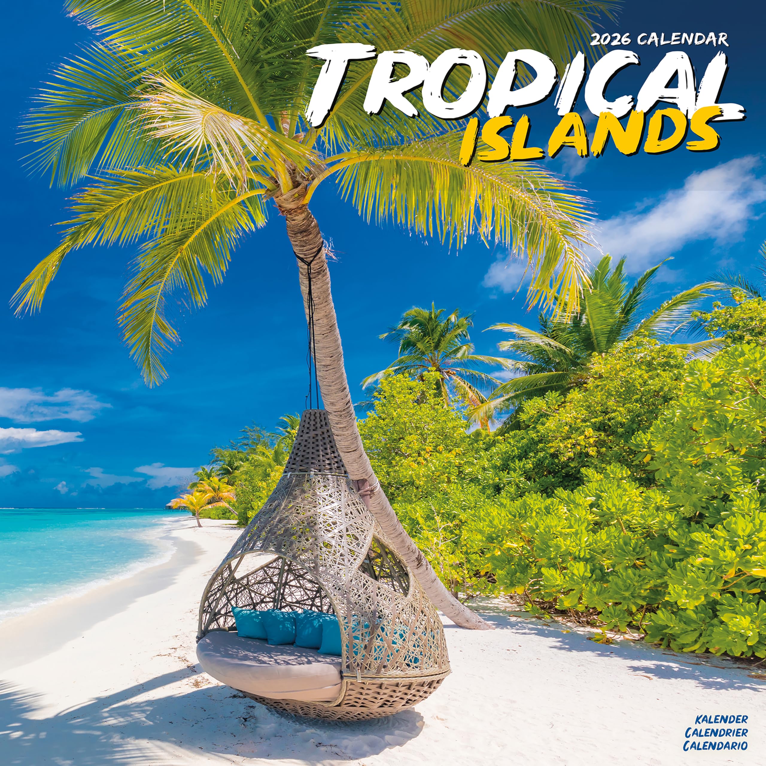 Tropical Islands Calendar 2026 Square Travel Wall Calendar - 16 Month Books