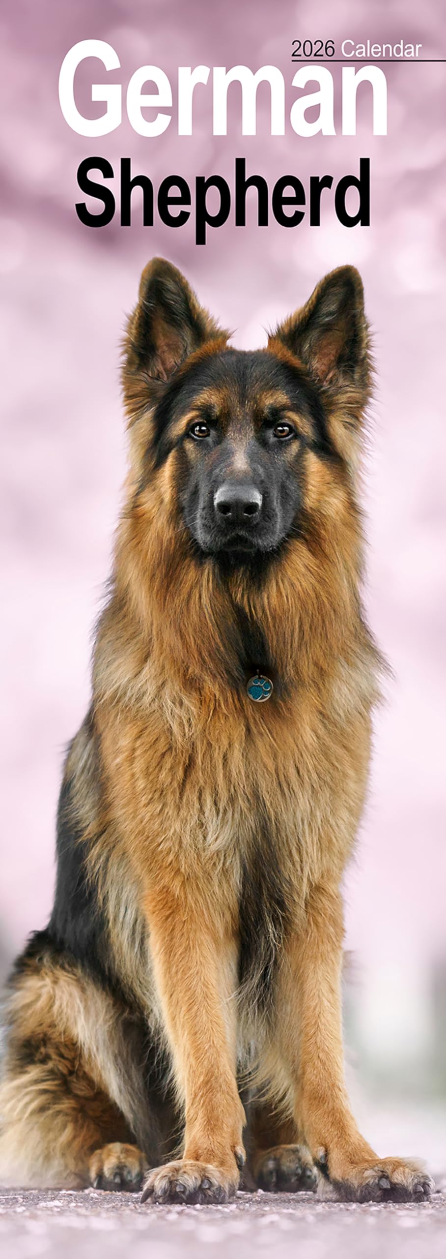 German Shepherd Slim Calendar 2026 Dog Breed Slimline Calendar - 12 Month Books