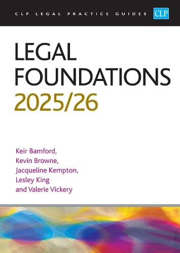 Legal Foundations 2025/26: Legal Practice Course Guides (LPC) Law