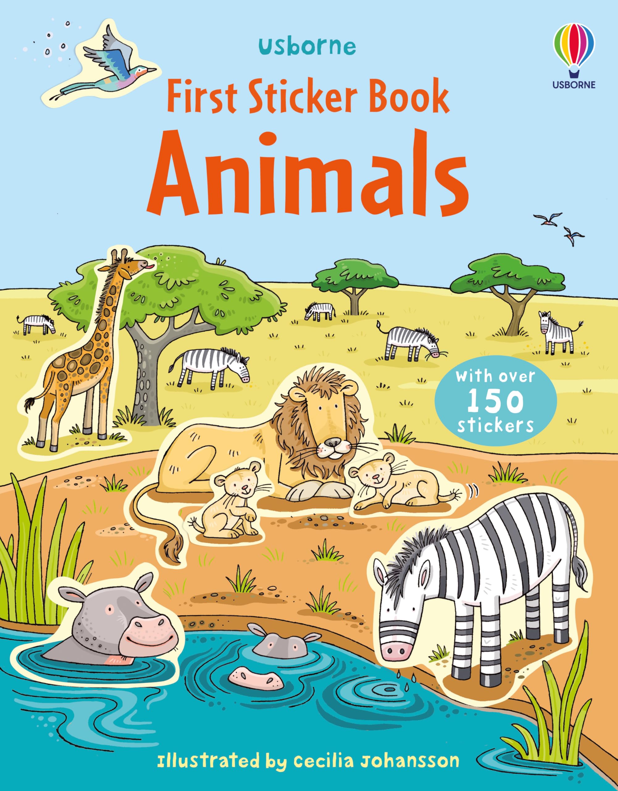First Sticker Book Animals: A Creative Activity About Exotic Scenes with 150+ Stickers for Kids (Ages 3-5) (First Sticker Books) Parents & Children