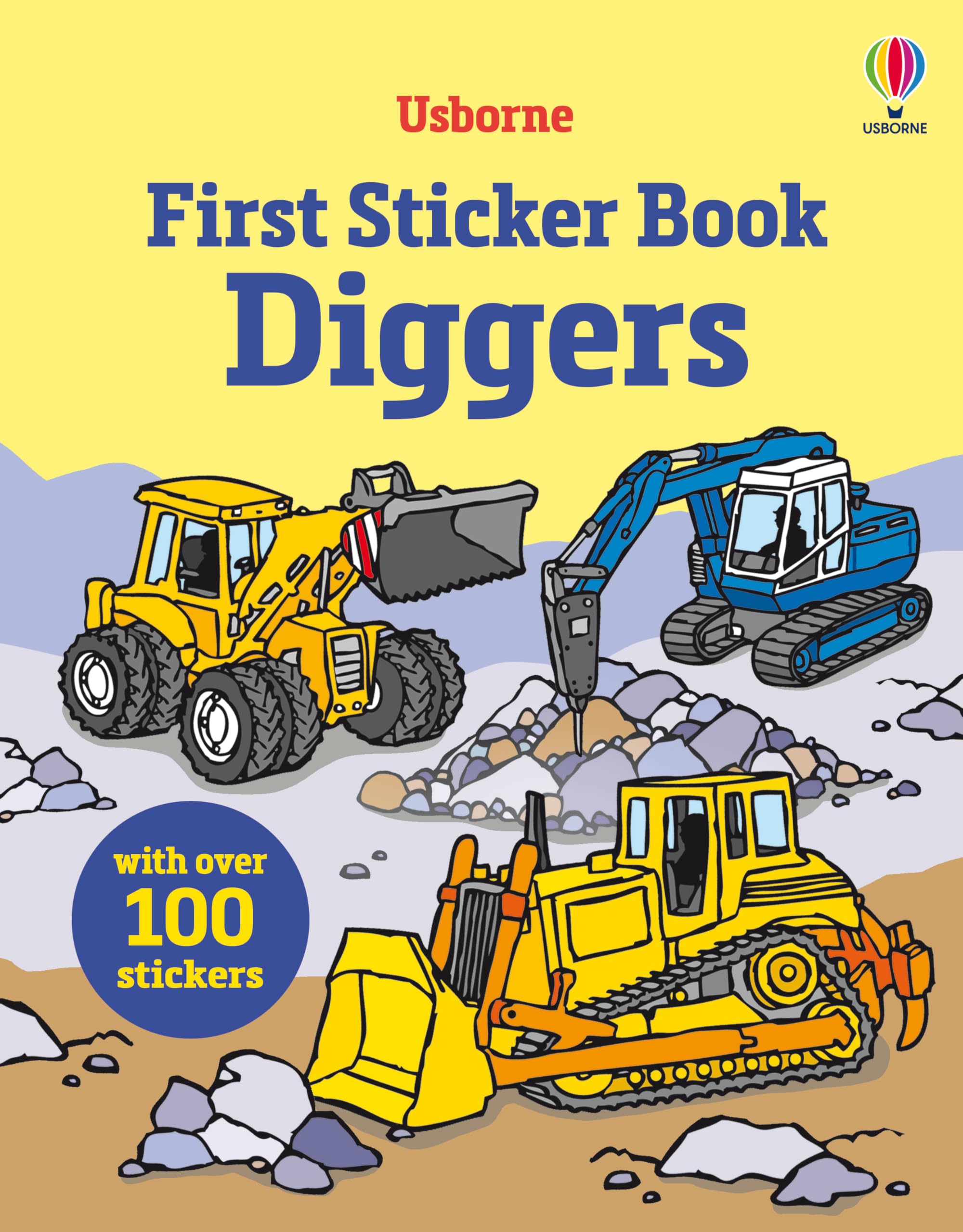First Sticker Book Diggers: A Colorful Sticker Activity Book About Diggers for Kids (Ages 3-5) (First Sticker Books) Study Guides