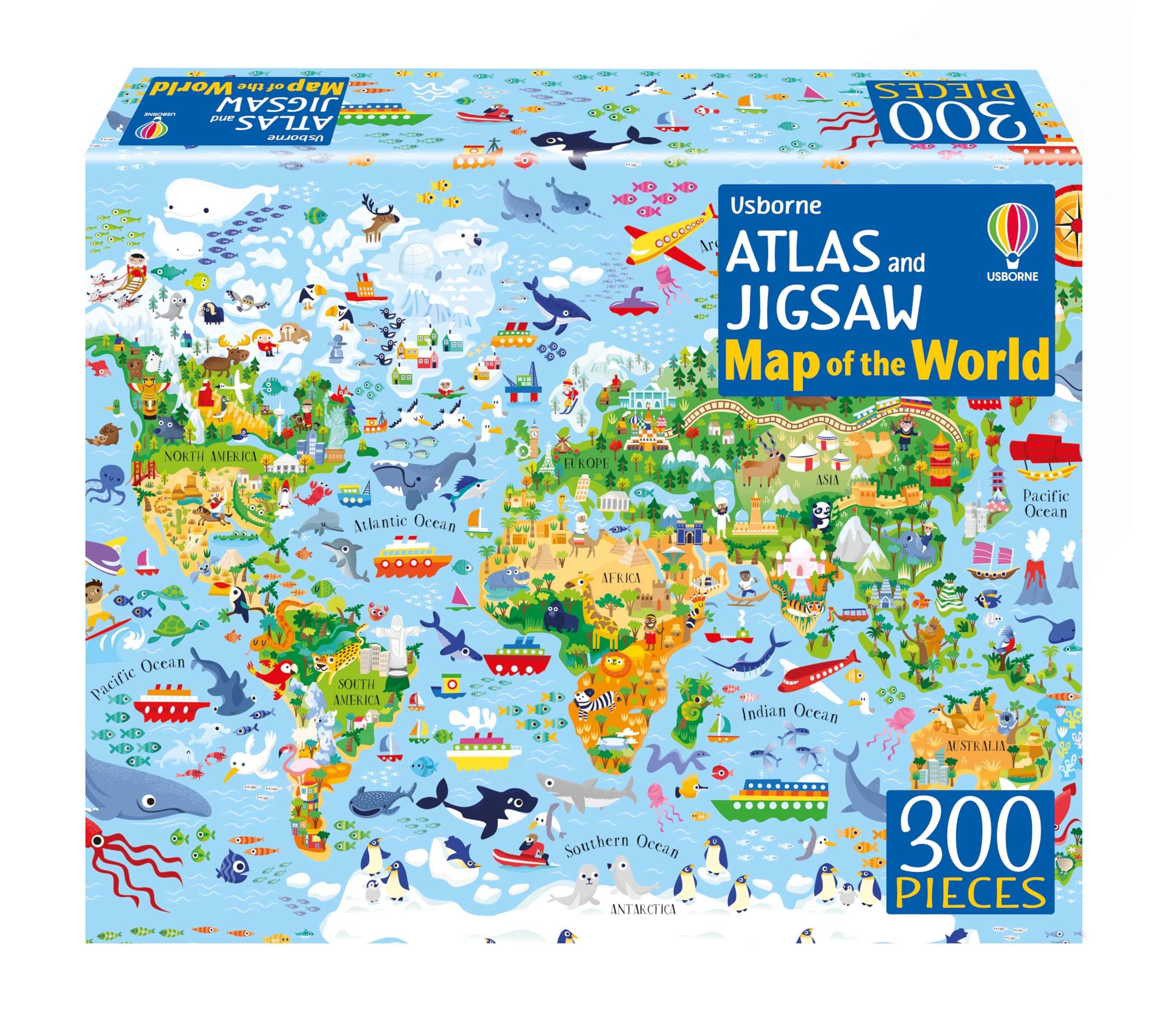 Atlas and Jigsaw Map of the World (Usborne Book and Jigsaw) Tiptoi & Games