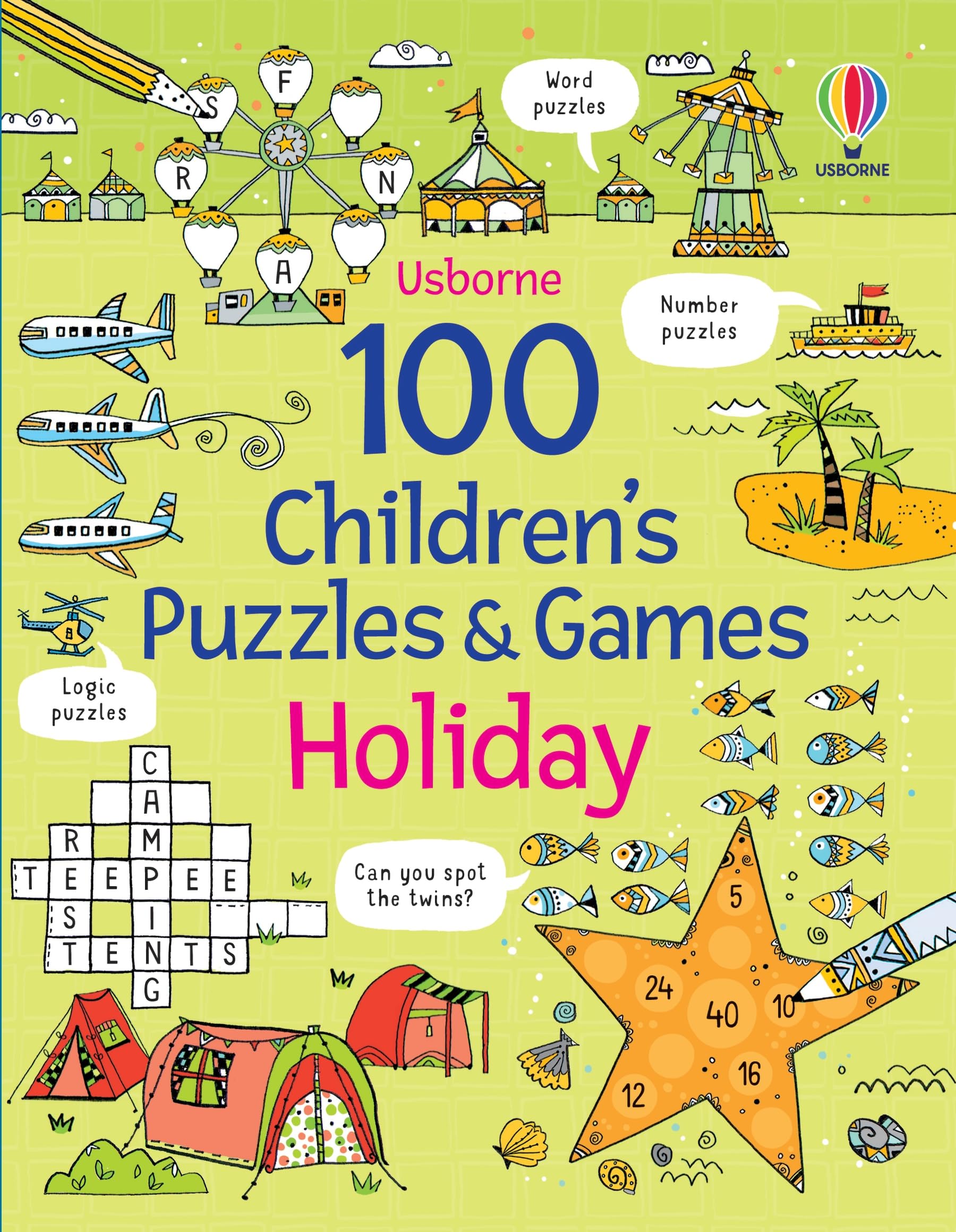 100 Children's Puzzles and Games: Holiday (Puzzles, Crosswords and Wordsearches) Tiptoi & Games