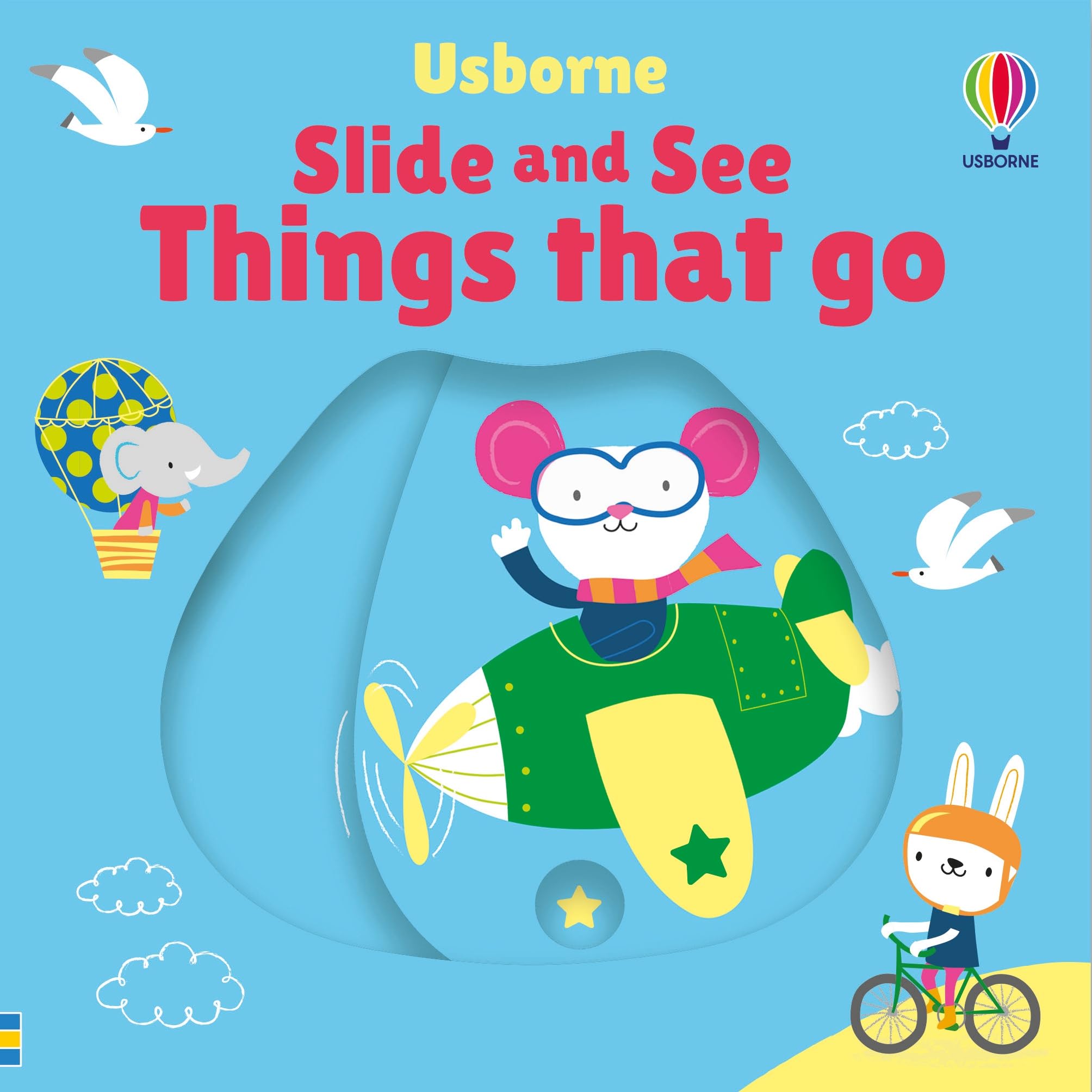 Slide and See Things That Go: A Brightly Illustrated Board Book About Vehicles with Fun Sliders for Toddlers (Slide and See Books) Parents & Children