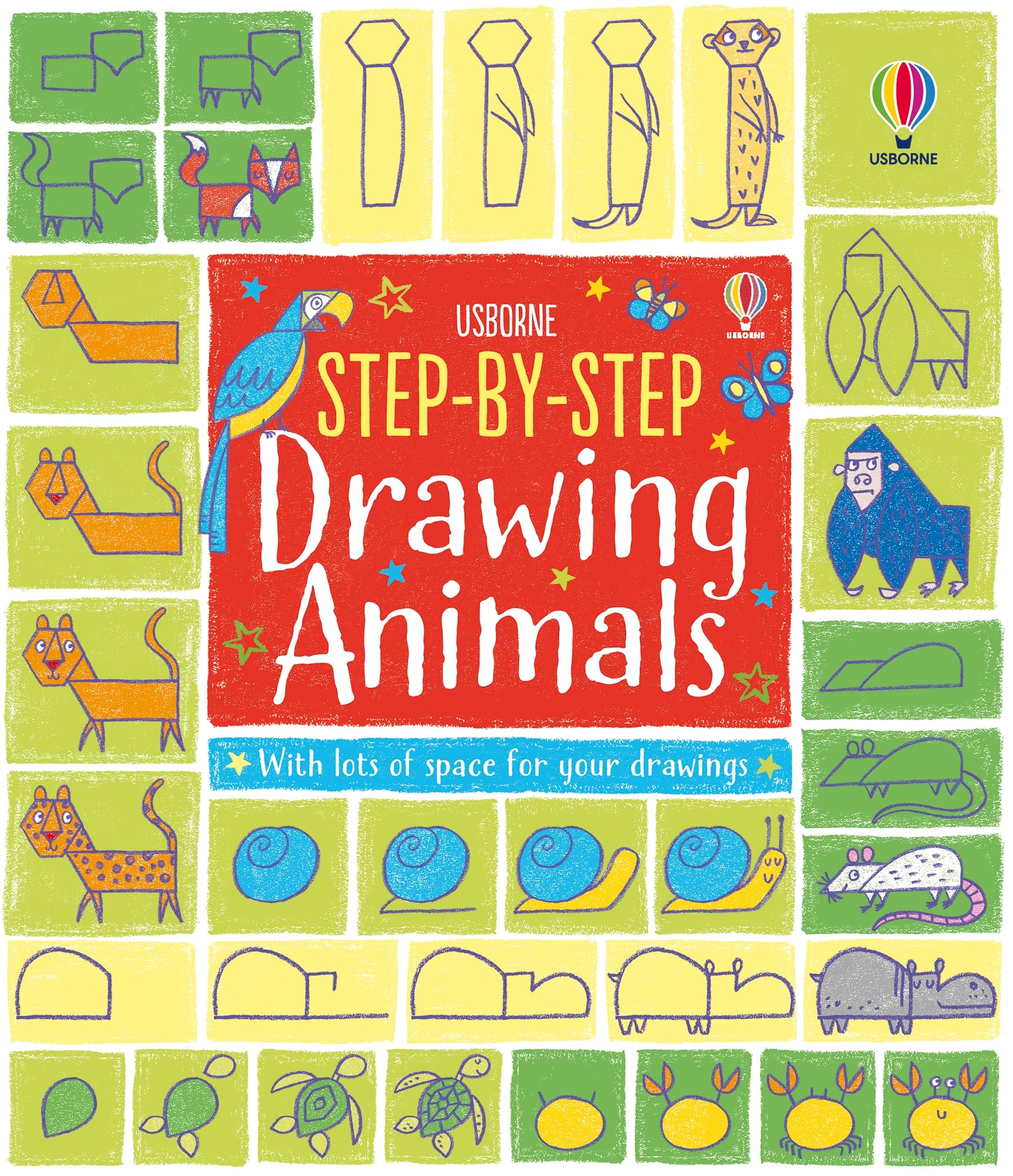 Step-by-Step Drawing Animals: A Simple and Easy Drawing Book for Kids featuring Animals Including Gorillas, Meercats, Llamas and More! Non-fiction