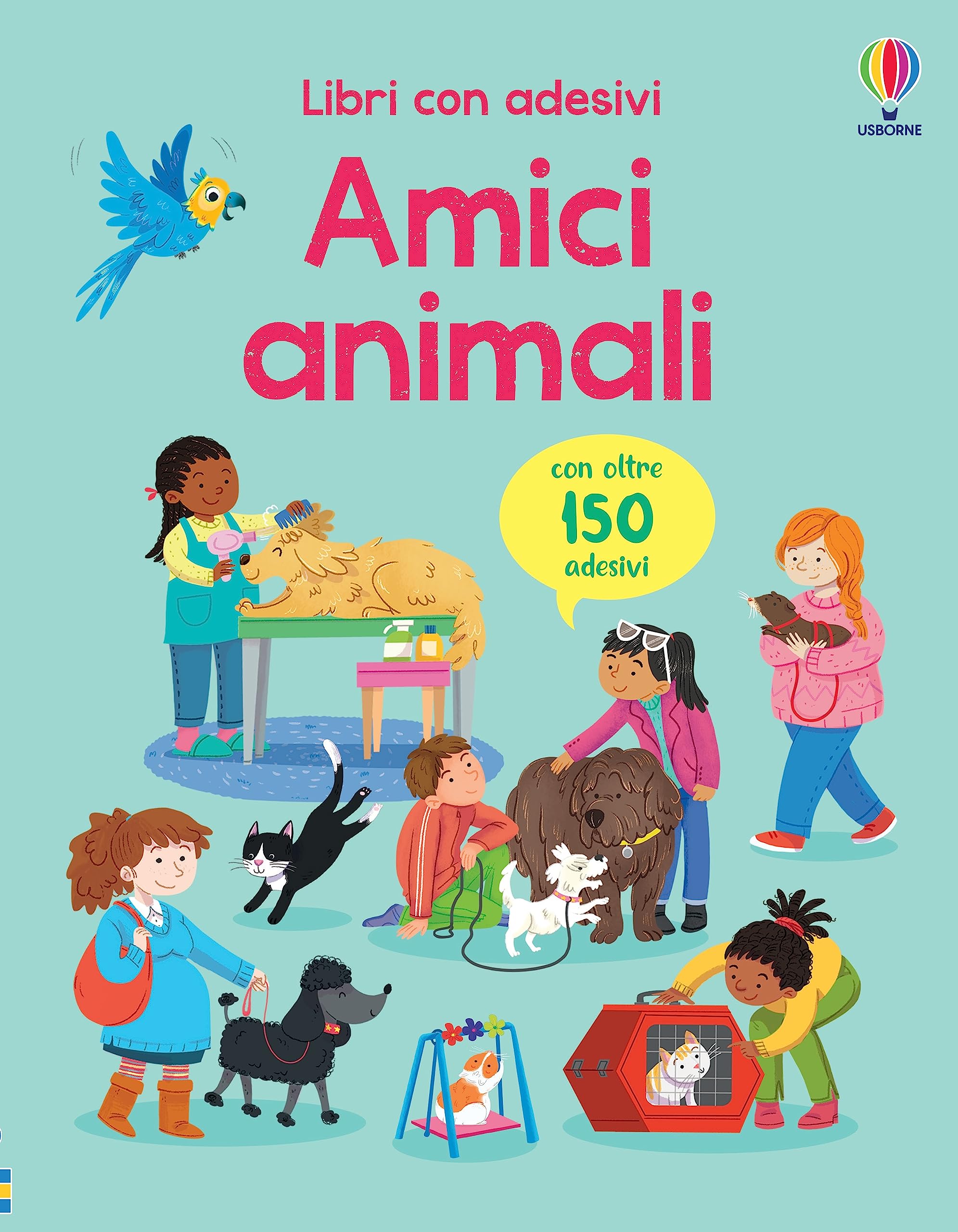 Amici animali. Con adesivi. Ediz. a colori (Libri con adesivi. A partire da 3 anni) Non-fiction