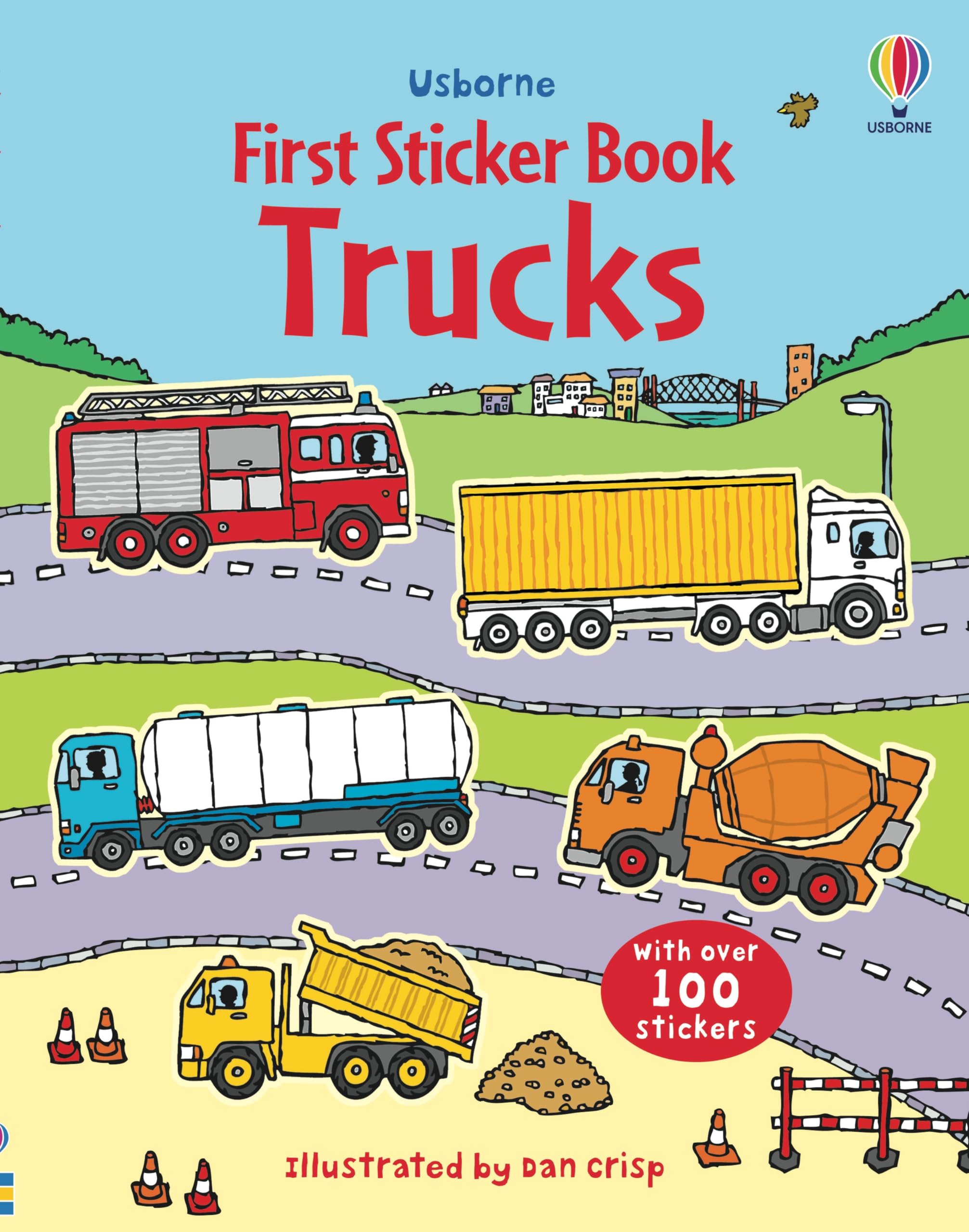 First Sticker Book Trucks: A Delightful Sticker Activity Book Showcasing Trucks, Construction Sites, and More (First Sticker Books) Leisure & Fun