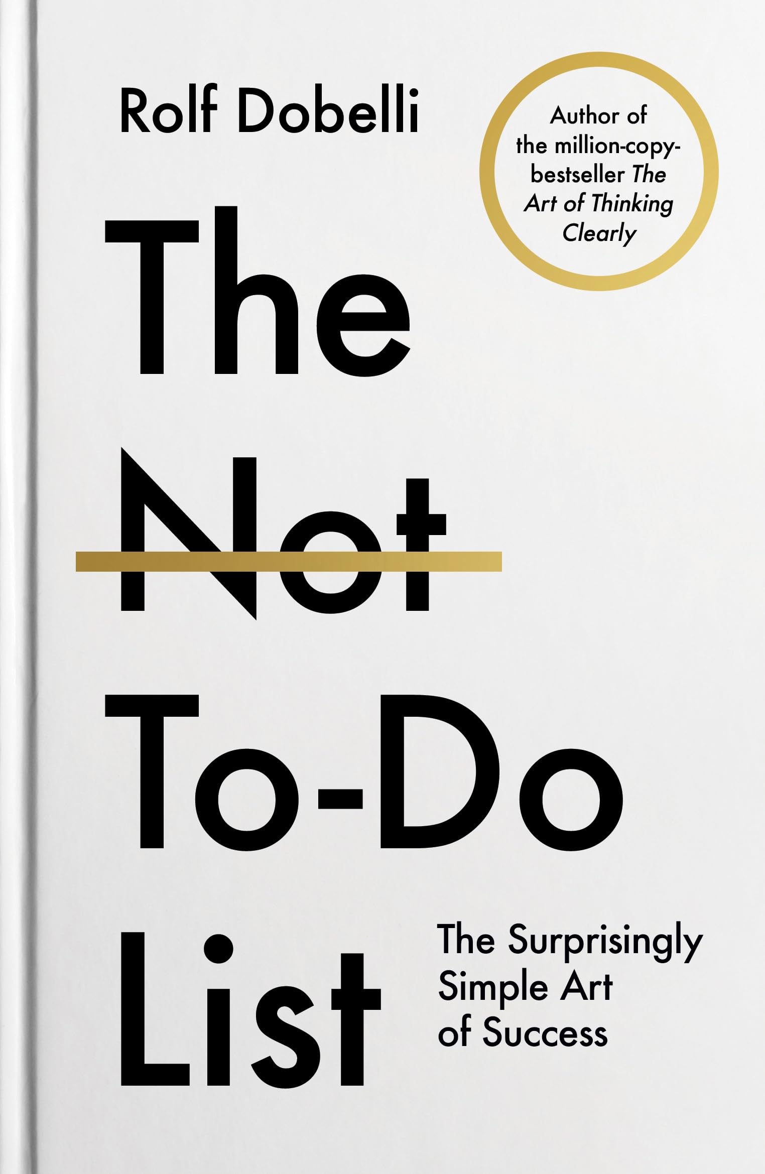 The Not-To-Do List Science Books
