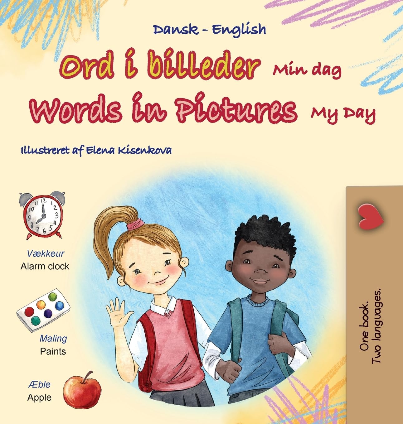 Words in Pictures - My Day (Danish English Bilingual Children's Book) Foreign Languages ​​& Dictionaries