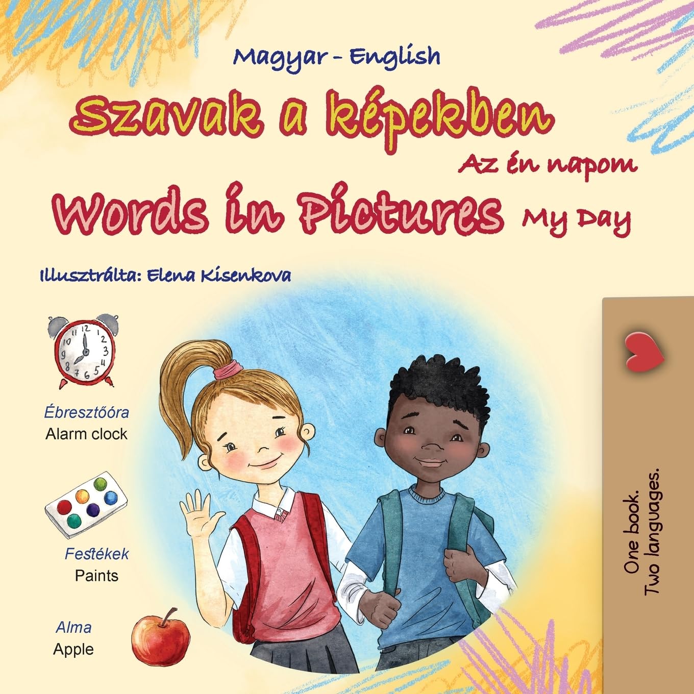 Words in Pictures - My Day (Hungarian English Bilingual Children's Book) Foreign Languages ​​& Dictionaries