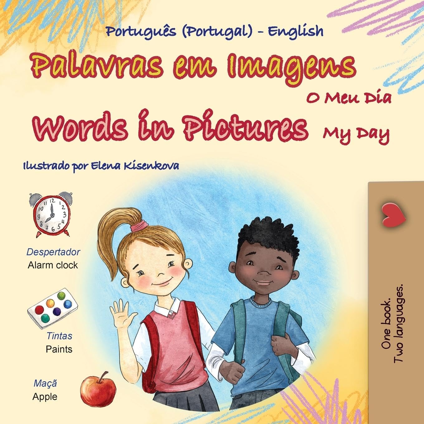 Words in Pictures - My Day (Portuguese Portugal English Bilingual Children's Book) Foreign Languages ​​& Dictionaries