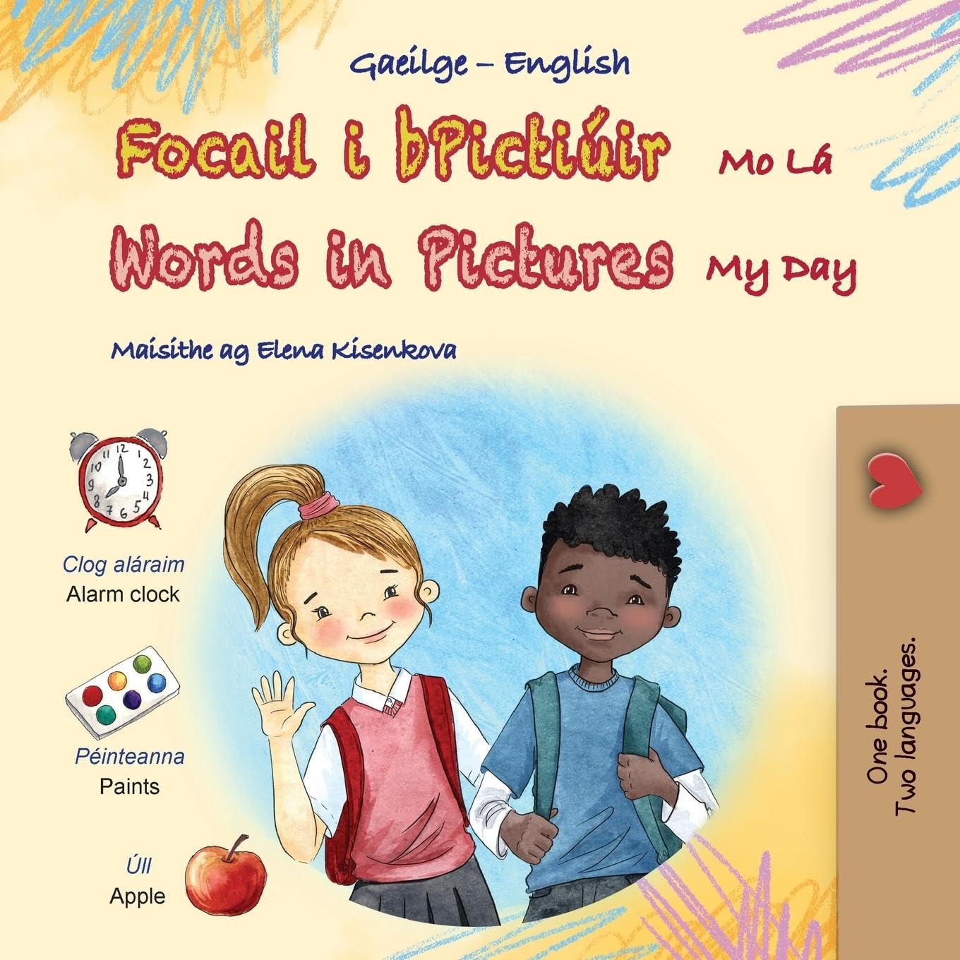 Words in Pictures - My Day (Irish English Bilingual Children's Book) Foreign Languages ​​& Dictionaries