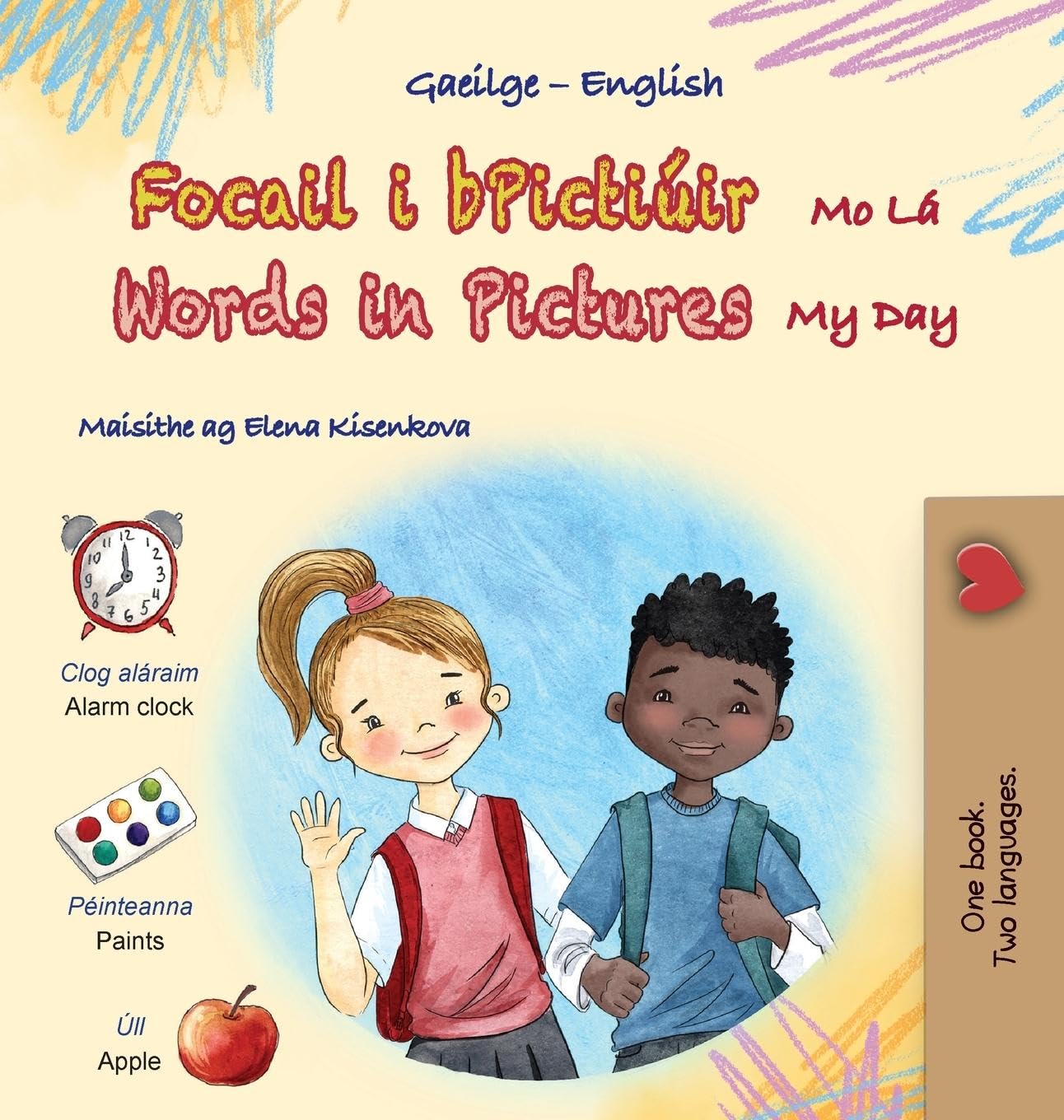 Words in Pictures - My Day (Irish English Bilingual Children's Book) Foreign Languages ​​& Dictionaries