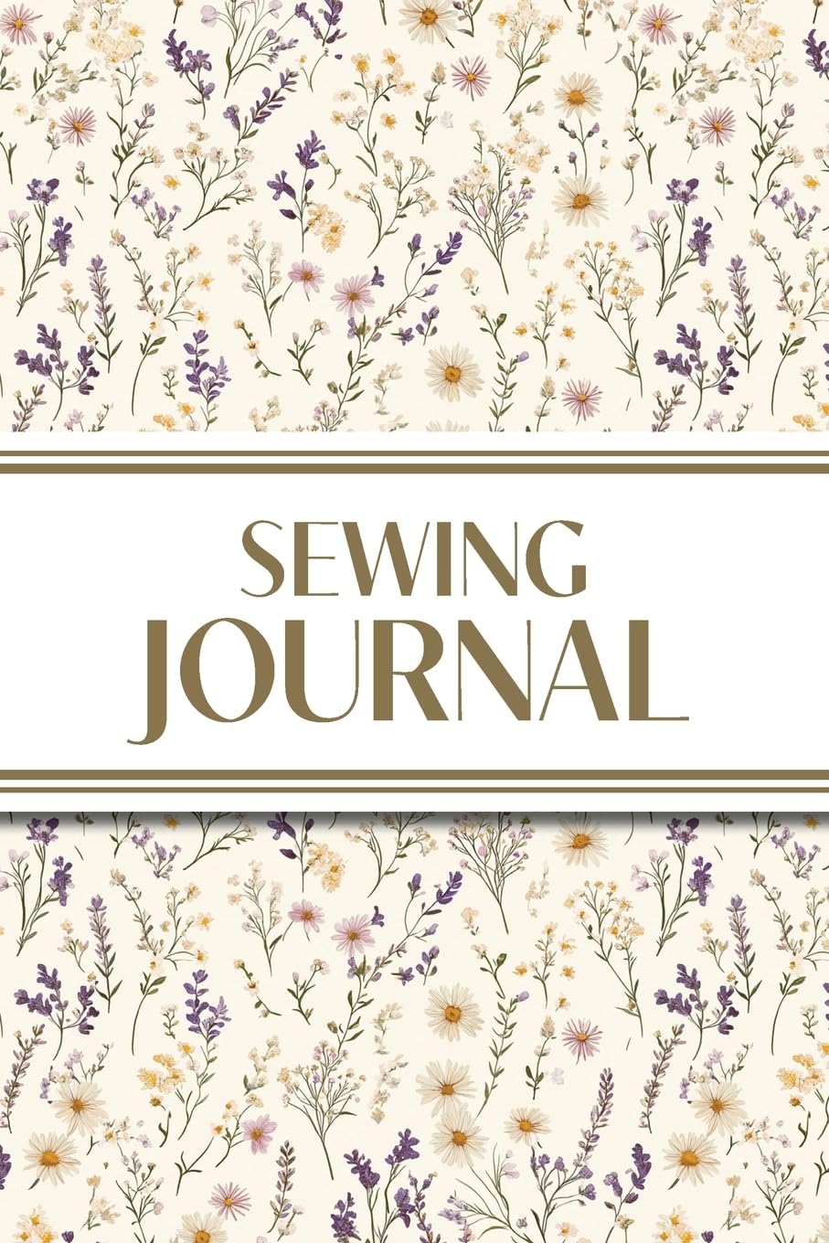 Sewing Journal (Wildflowers on Cream Background ) Hobbies & Crafts