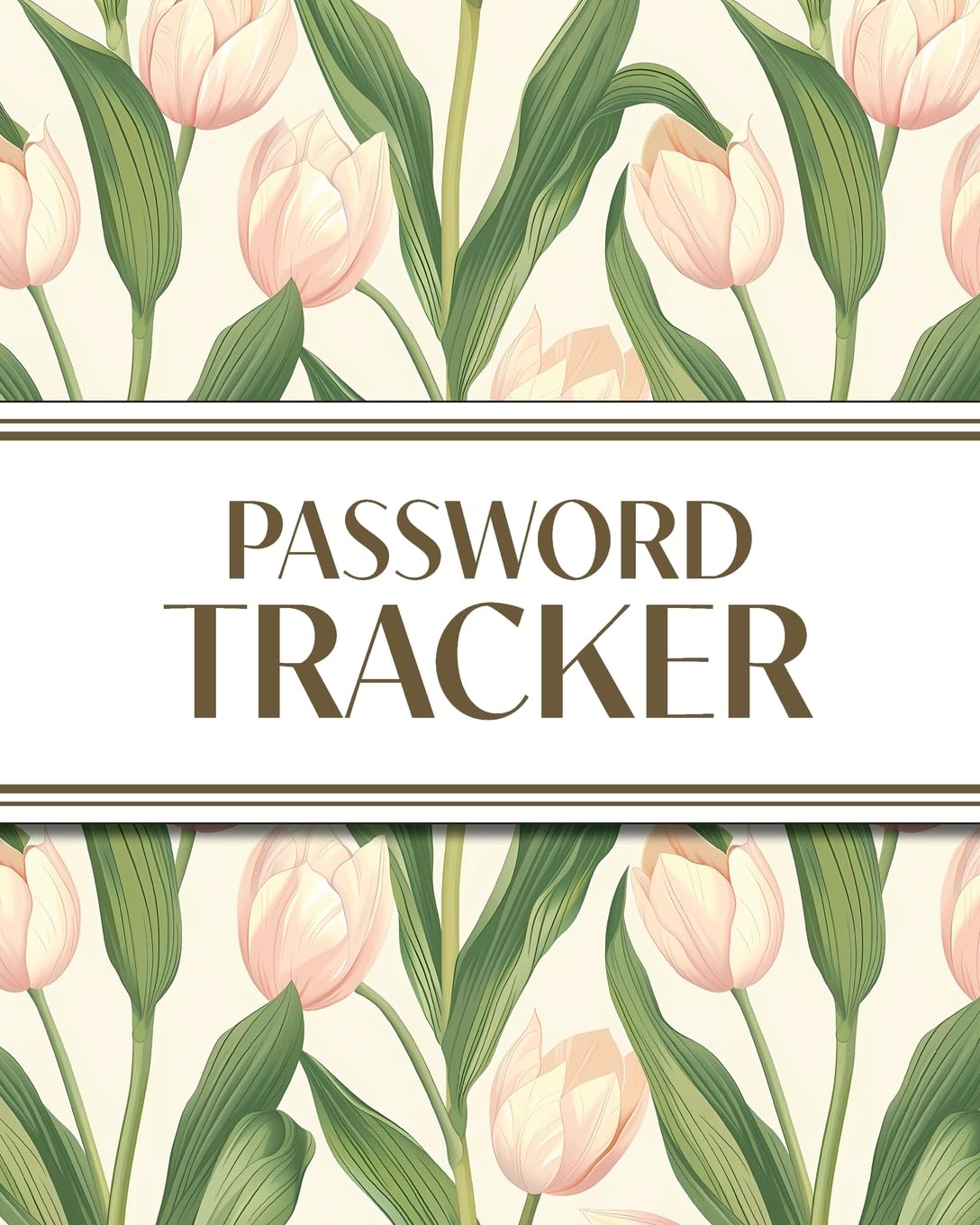 XL Large Print Password Tracker (Pink Tulips) Computer Science