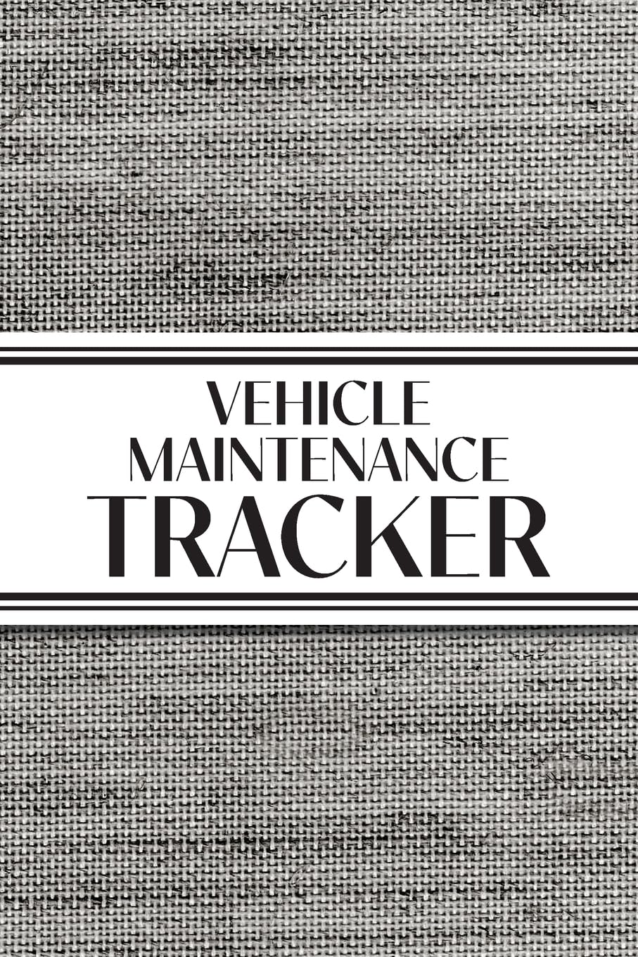 Vehicle Maintenance Tracker (Textured Paper Charcoal) Leisure & Fun