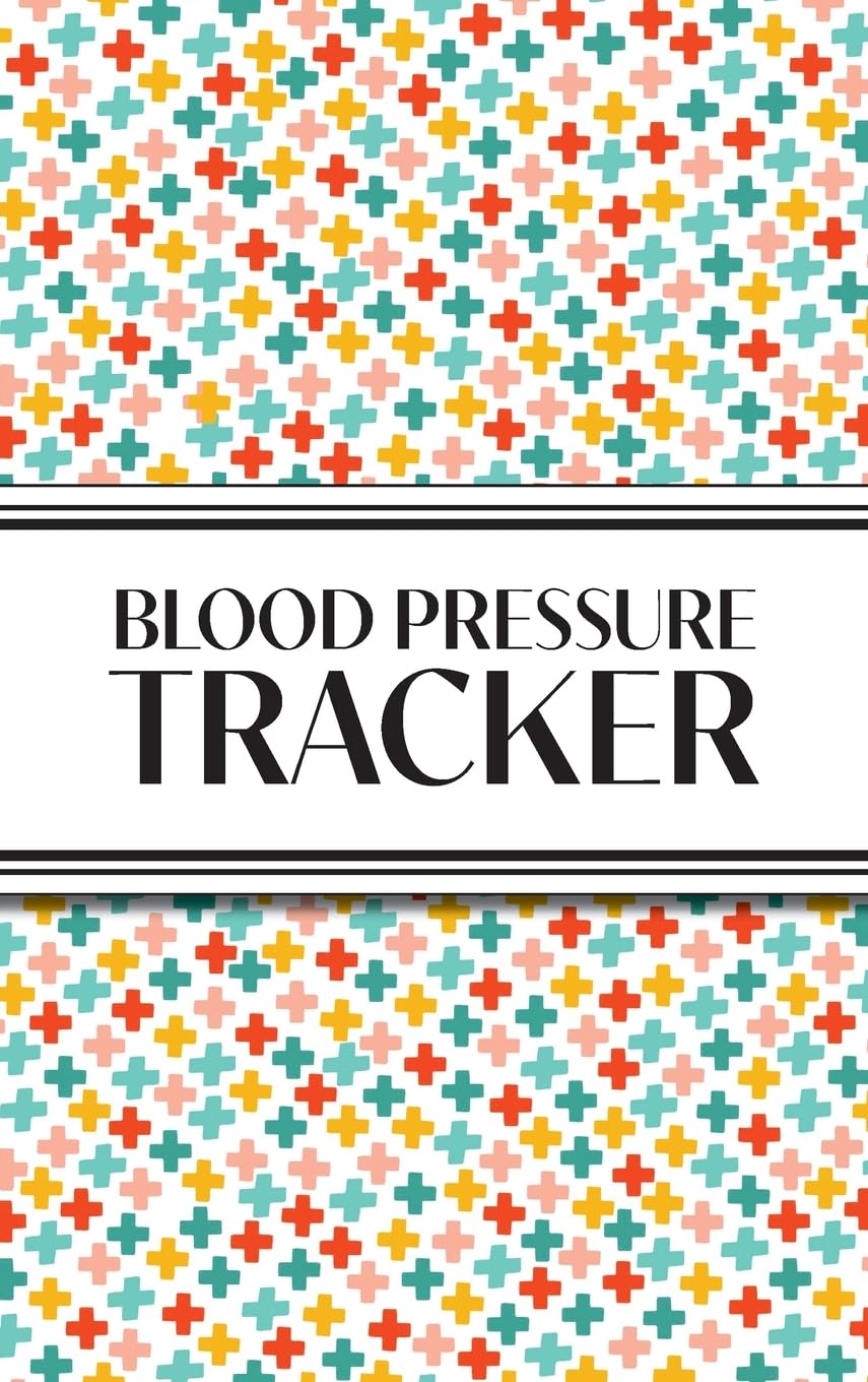 1-Year Blood Pressure Tracker (Multi-Color Health Crosses) Leisure & Fun