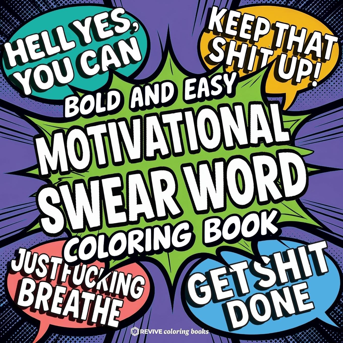 Bold & Easy Motivational Swear Word Coloring Book for Adults Business, Finance & Career