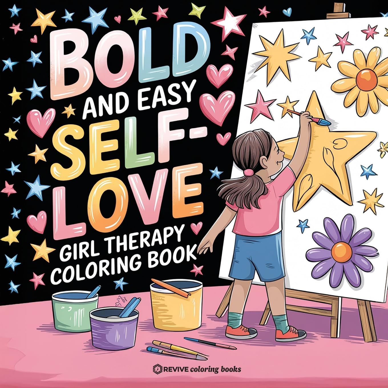 Bold and Easy Self-Love Girl Therapy Coloring Book Business, Finance & Career