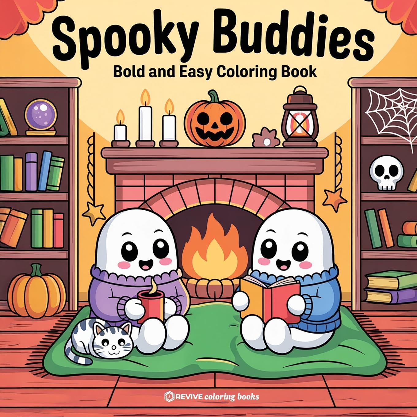 Bold & Easy Spooky Buddies Coloring Book Hobbies & Crafts