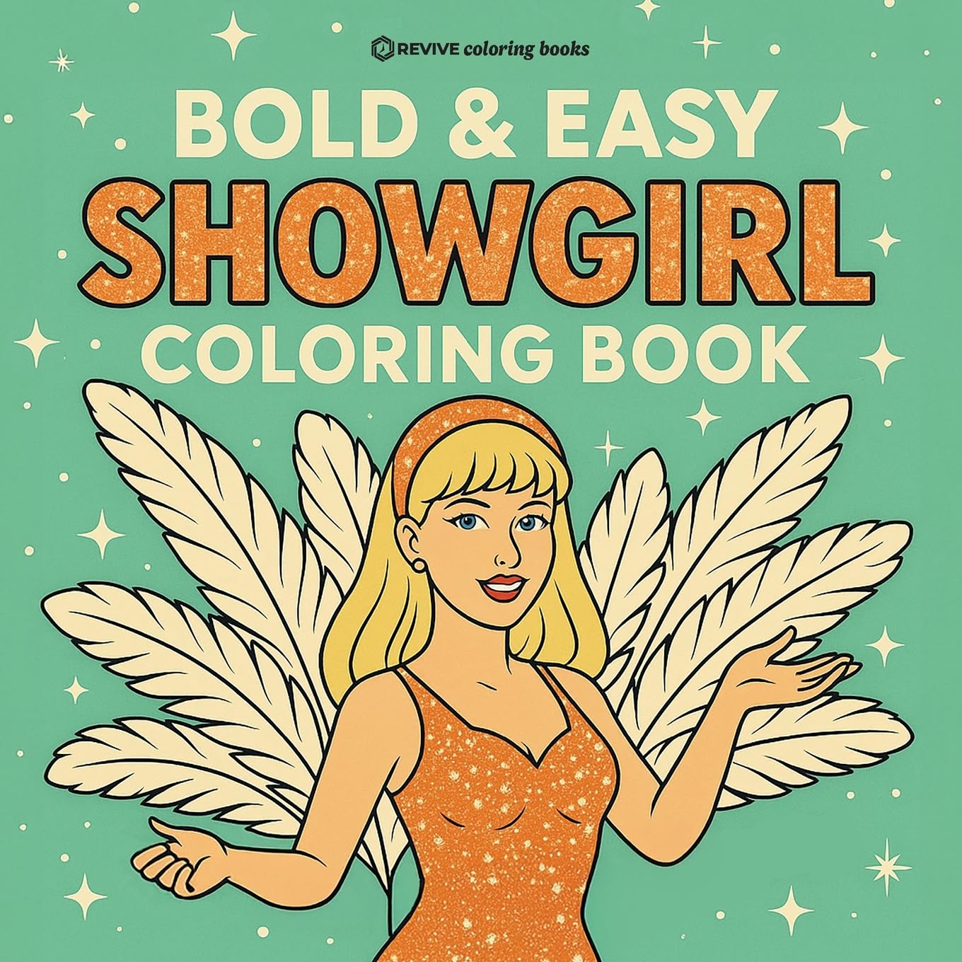 Bold & Easy Showgirl Coloring Book Hobbies & Crafts