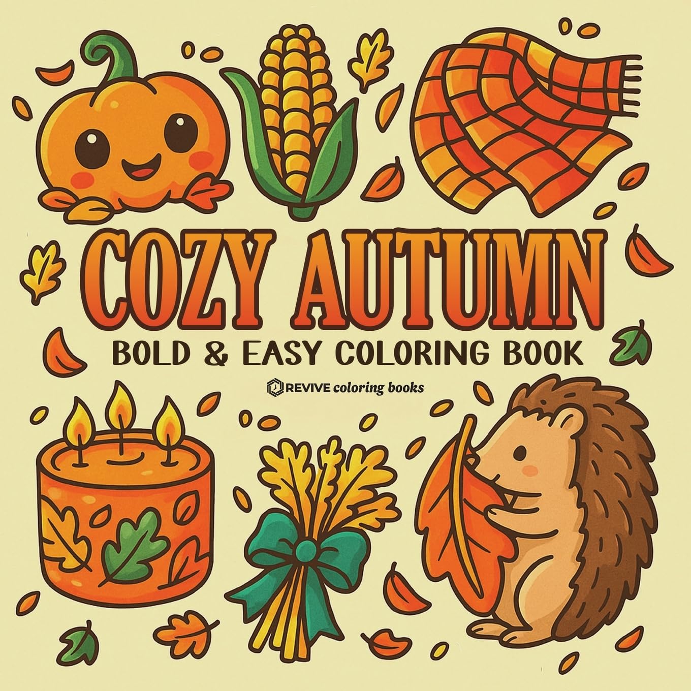 Bold & Easy Cozy Autumn Coloring Book Hobbies & Crafts
