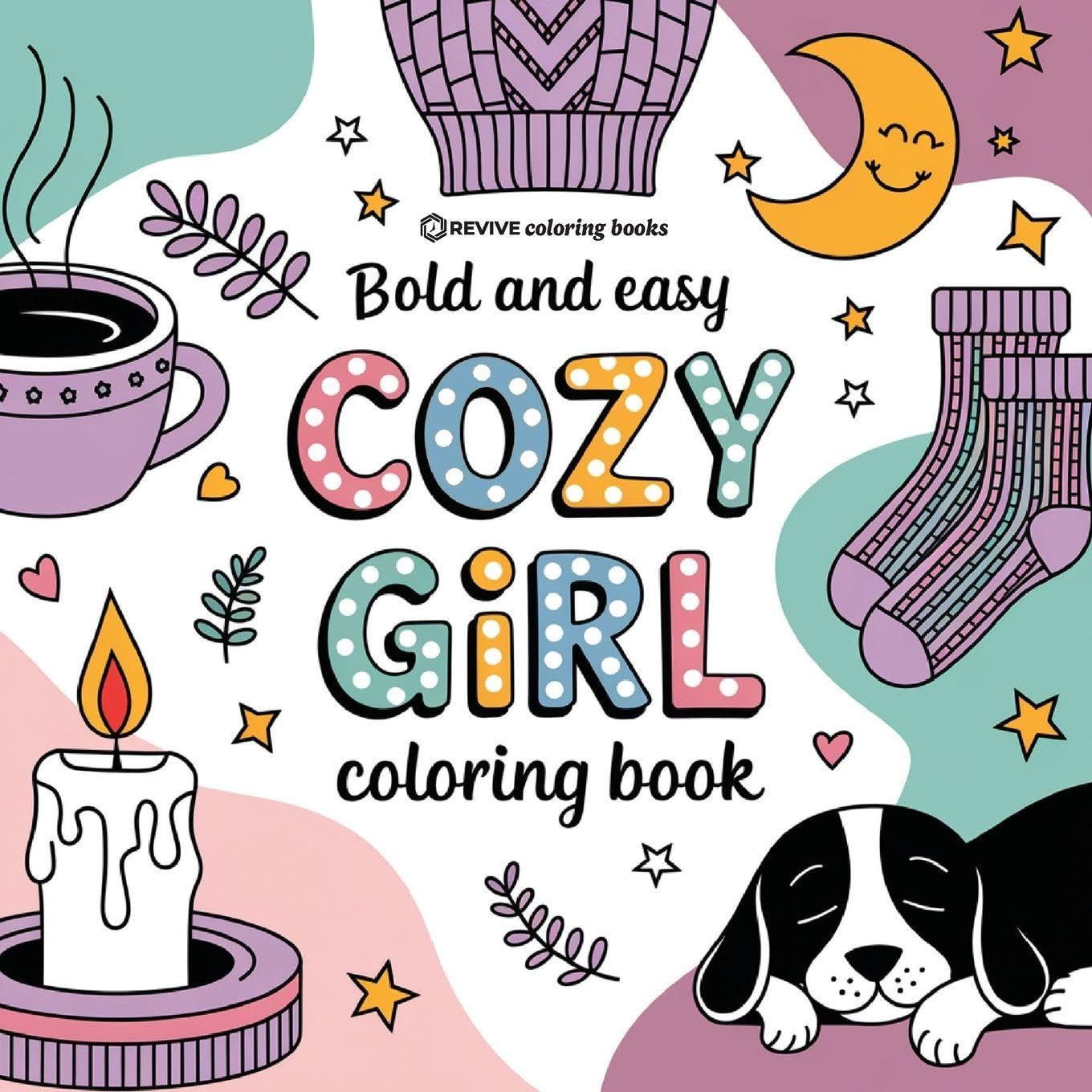 Bold & Easy Cozy Girl Coloring Book Hobbies & Crafts