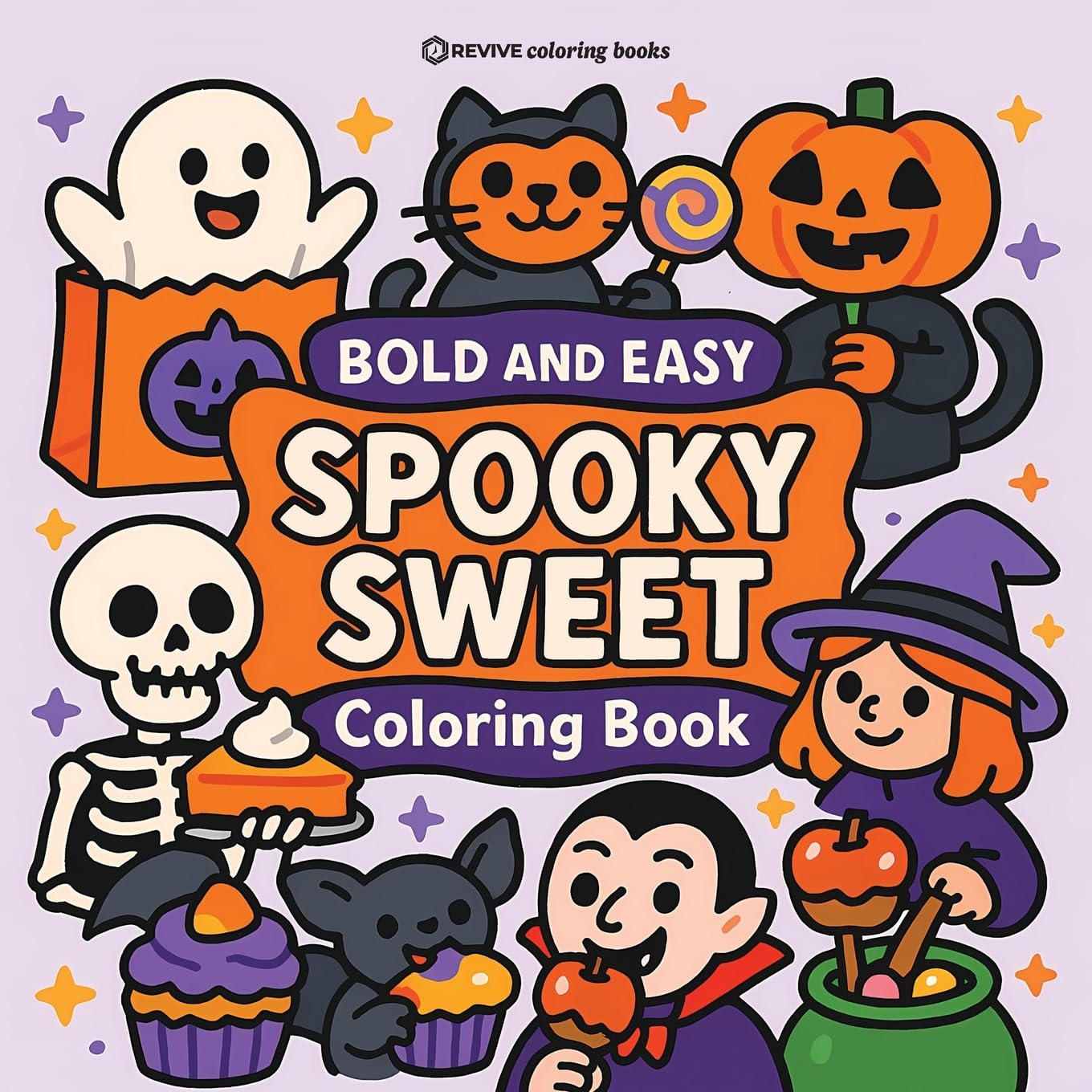 Bold & Easy Spooky Sweet Coloring Book Hobbies & Crafts