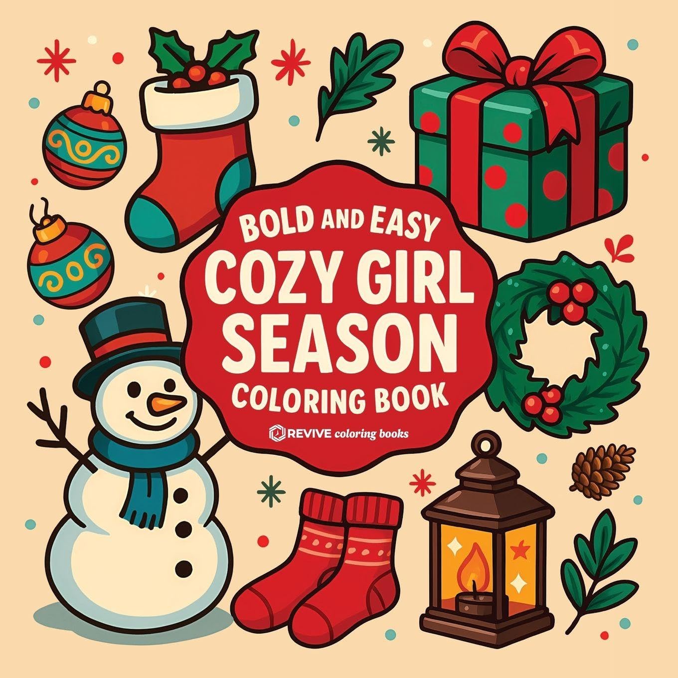 Bold & Easy Cozy Girl Season Coloring Book Hobbies & Crafts
