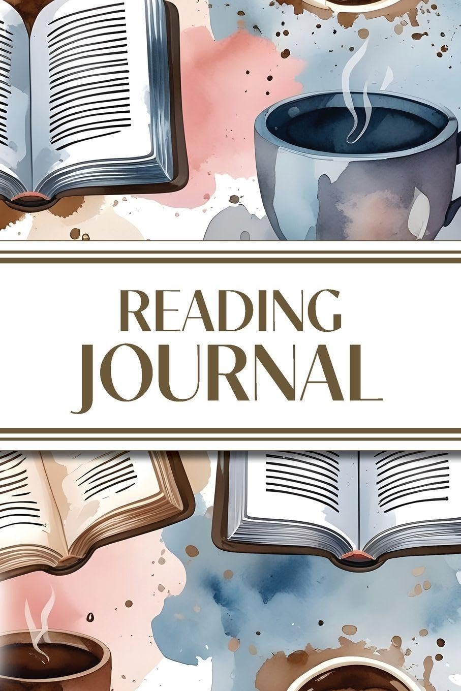 Reading Journal (Watercolor Coffee & Books) Law