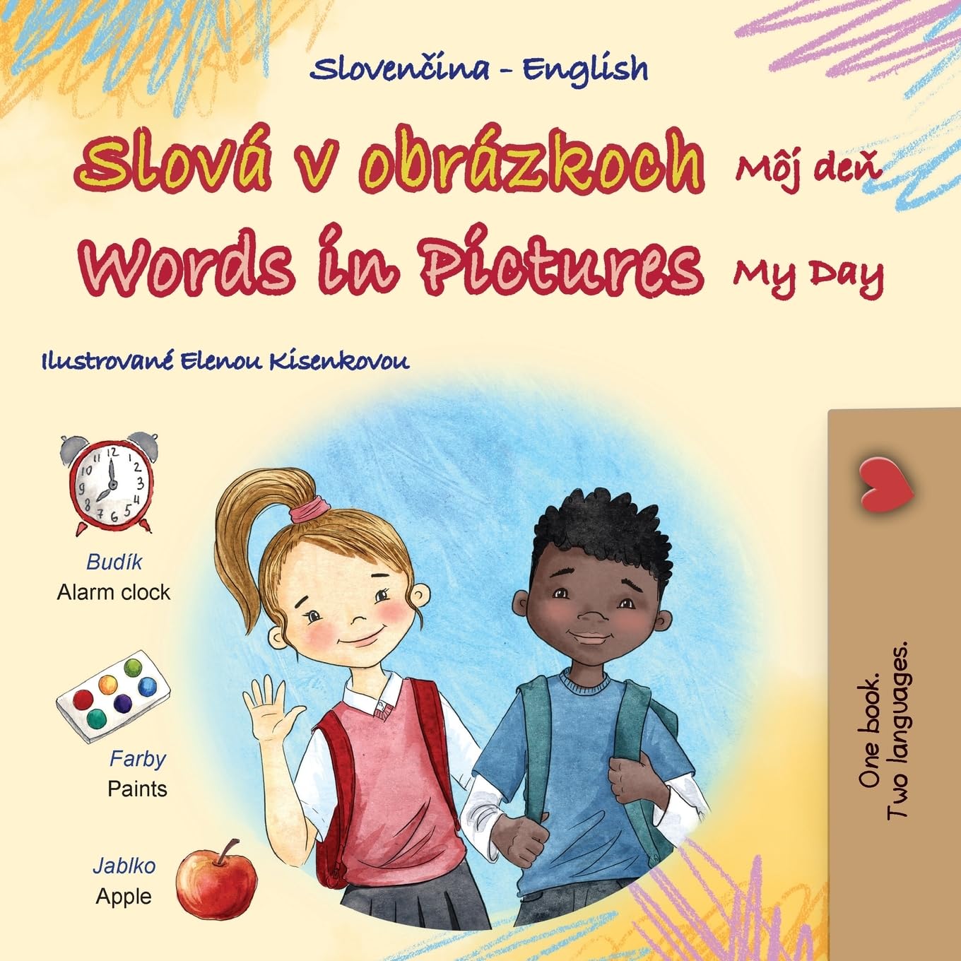 Words in Pictures - My Day (Slovak English Bilingual Children's Book) Foreign Languages ​​& Dictionaries