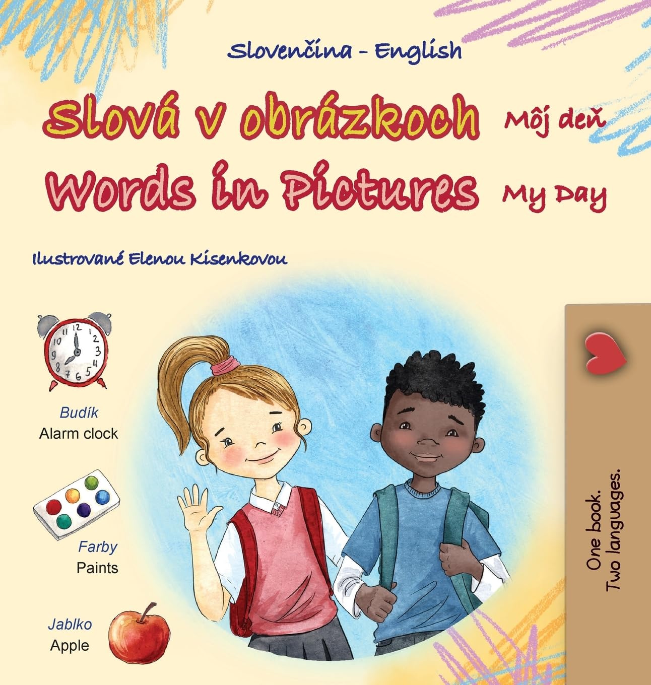 Words in Pictures - My Day (Slovak English Bilingual Children's Book) Foreign Languages ​​& Dictionaries