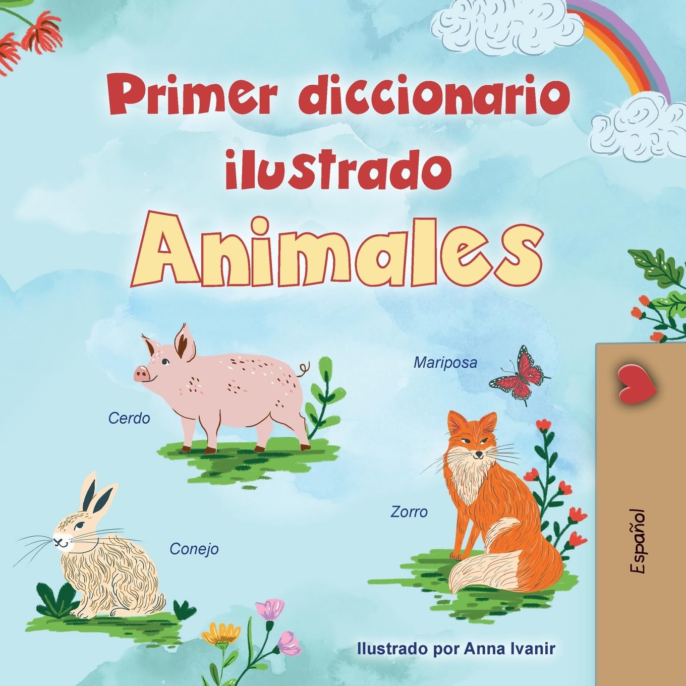 First Picture Dictionary - Animals (Spanish Children's Book) Foreign Languages ​​& Dictionaries