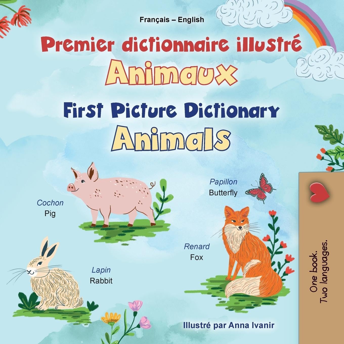 First Picture Dictionary - Animals (French English Bilingual Children's Book) Foreign Languages ​​& Dictionaries
