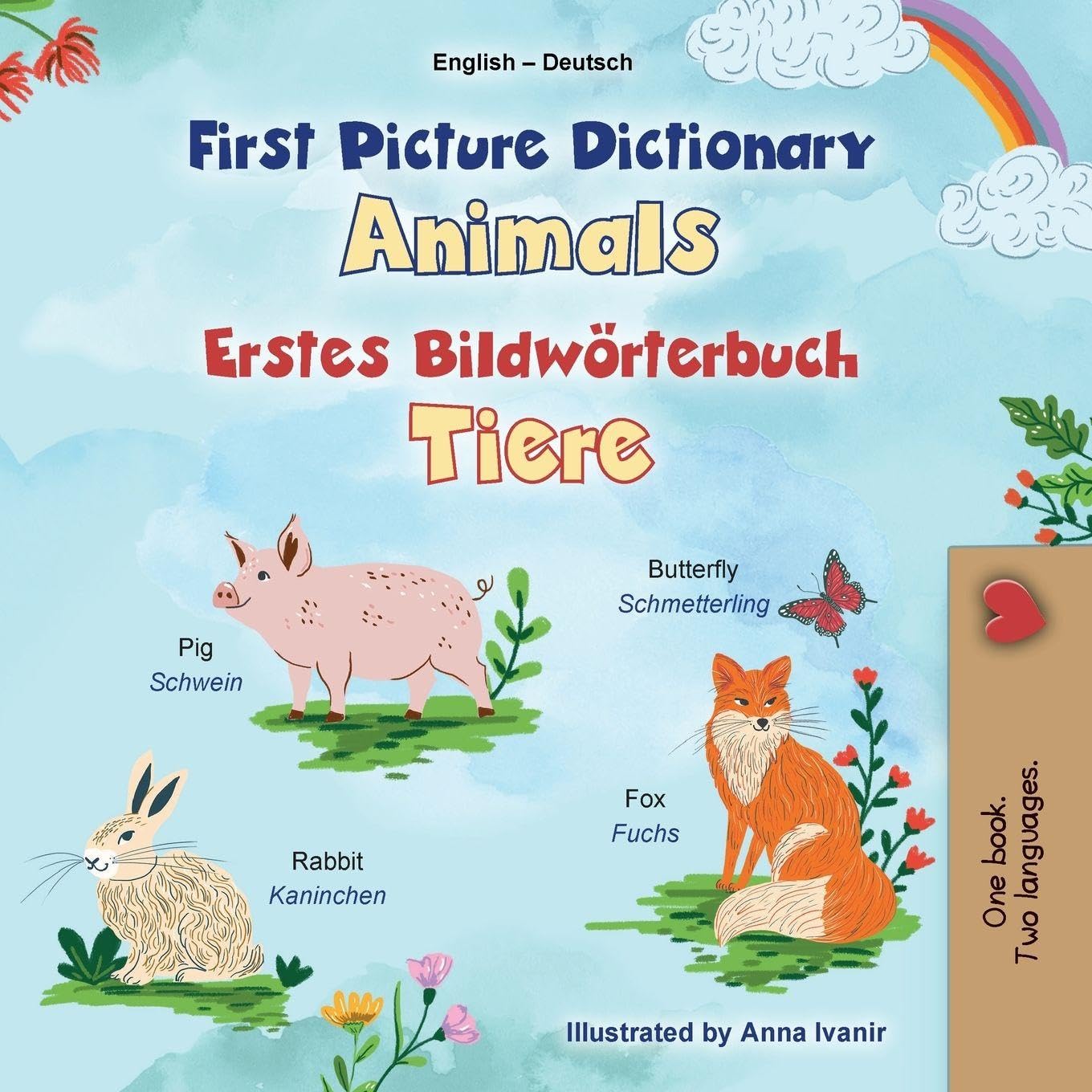 First Picture Dictionary - Animals (English German Bilingual Children's Book) Foreign Languages ​​& Dictionaries
