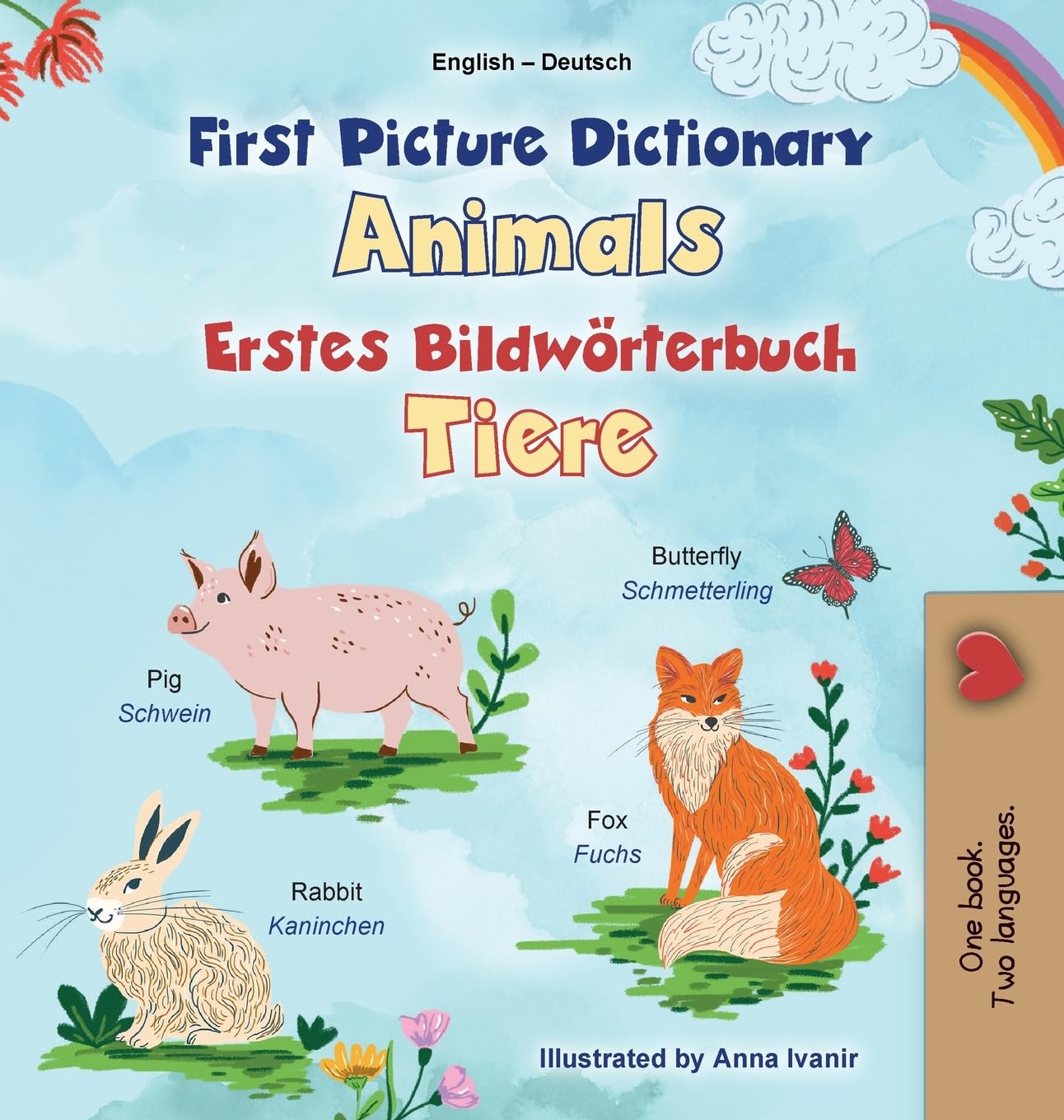 First Picture Dictionary - Animals (English German Bilingual Children's Book) Foreign Languages ​​& Dictionaries