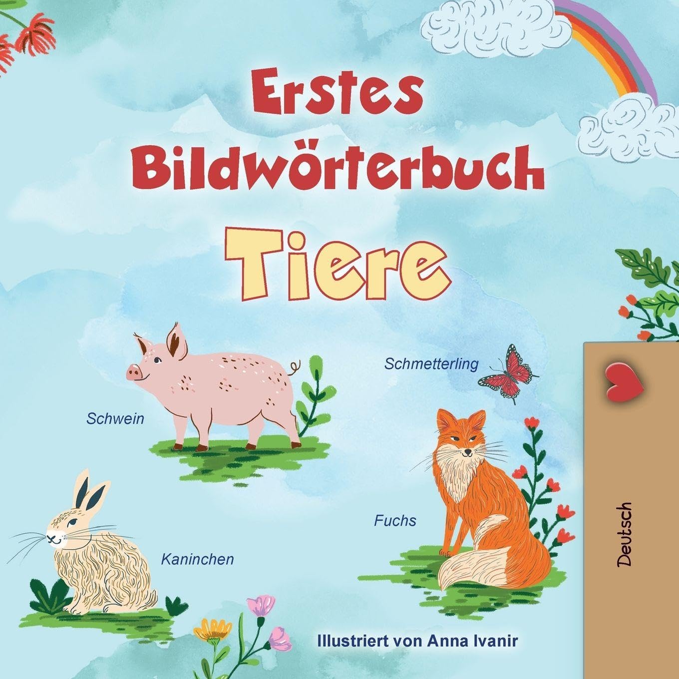 First Picture Dictionary - Animals (German Children's Book) Foreign Languages ​​& Dictionaries