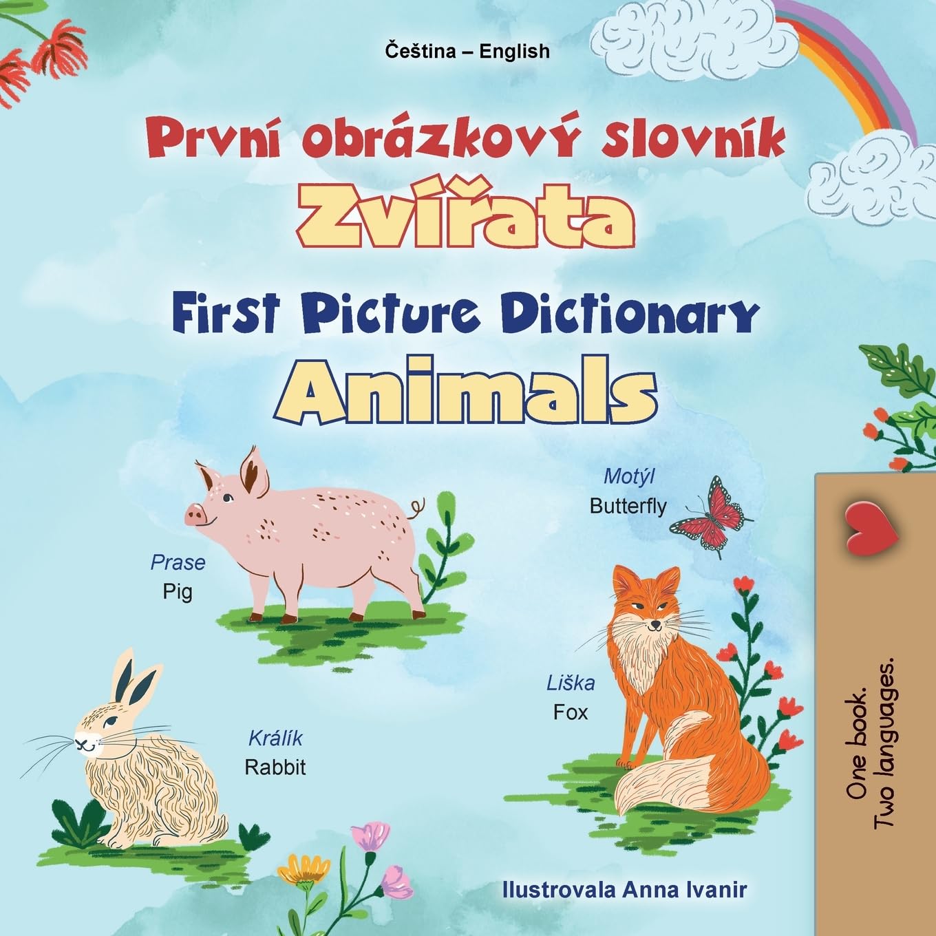 First Picture Dictionary - Animals (Czech English Bilingual Children's Book) Foreign Languages ​​& Dictionaries
