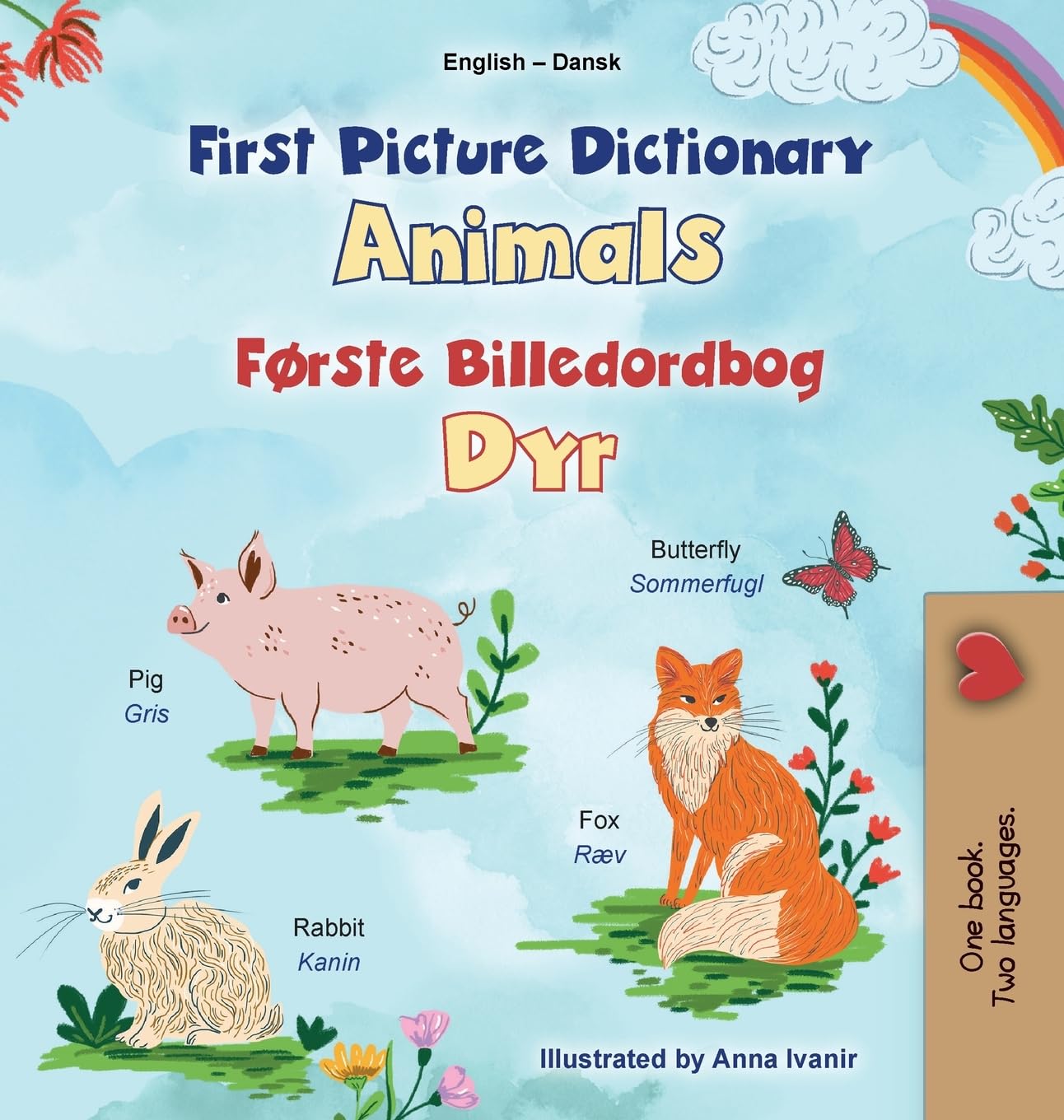 First Picture Dictionary - Animals (English Danish Bilingual Children's Book) Foreign Languages ​​& Dictionaries