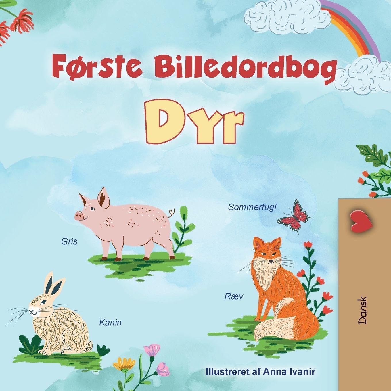 First Picture Dictionary - Animals (Danish Children's Book) Non-fiction