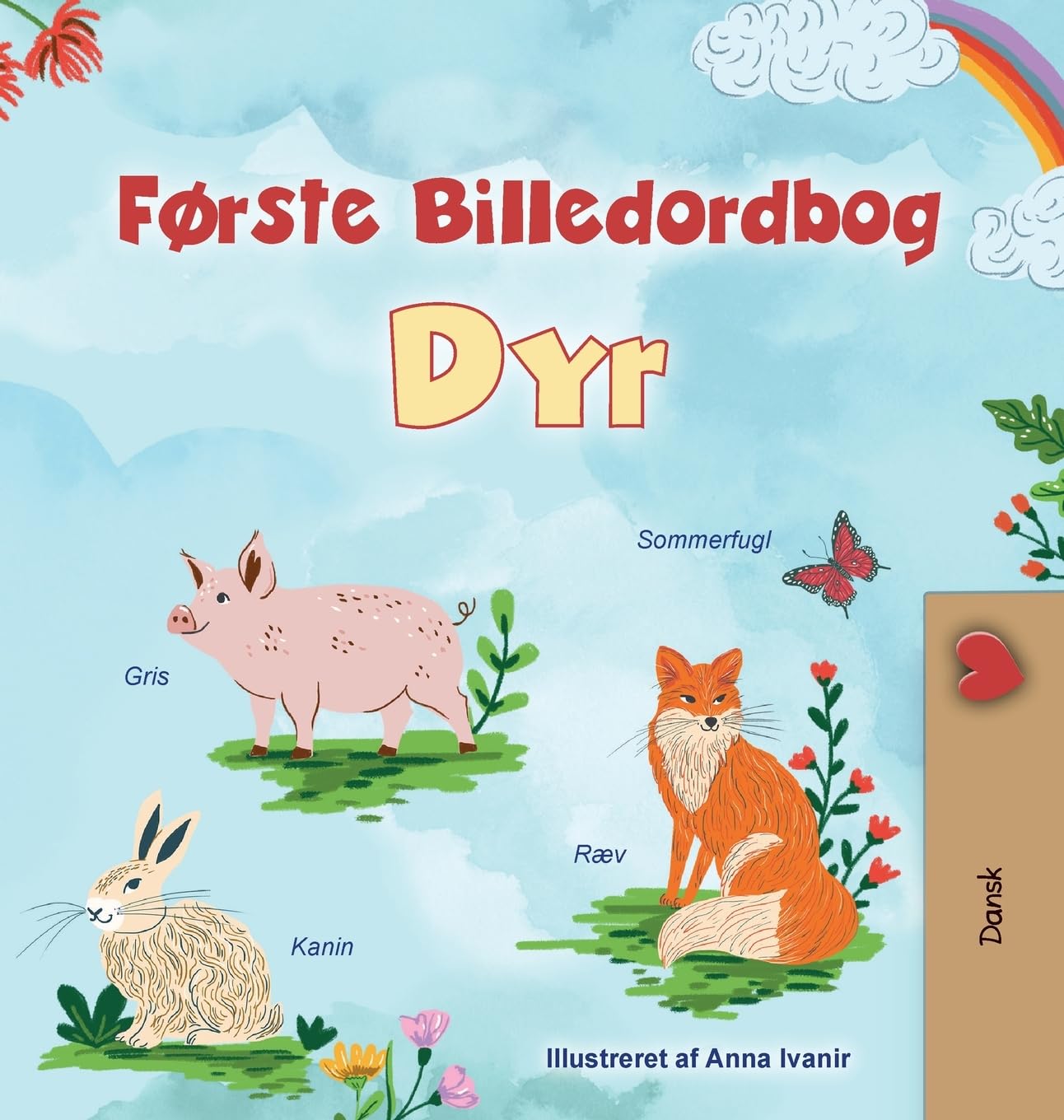 First Picture Dictionary - Animals (Danish Children's Book) Non-fiction