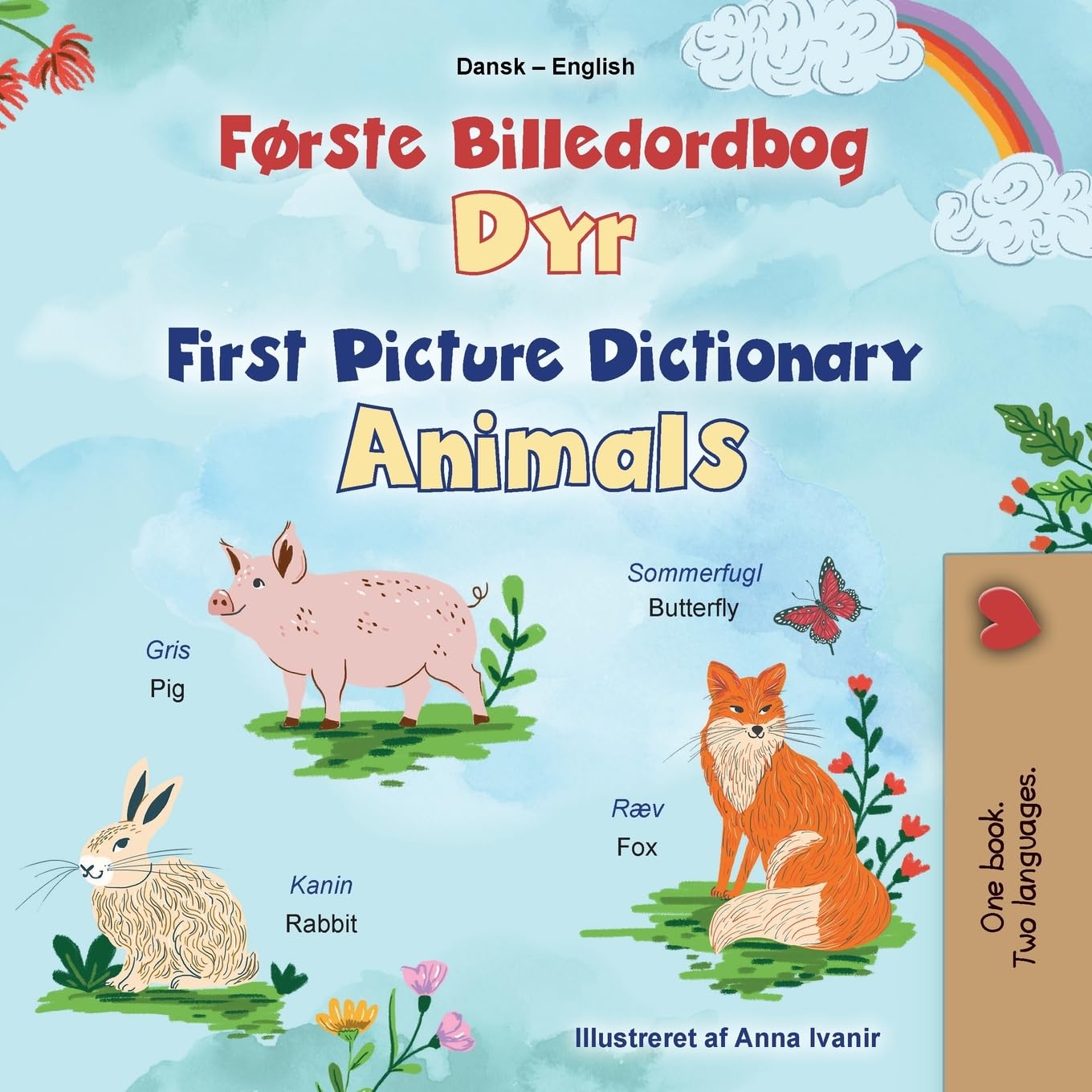 First Picture Dictionary - Animals (Danish English Bilingual Children's Book) Foreign Languages ​​& Dictionaries