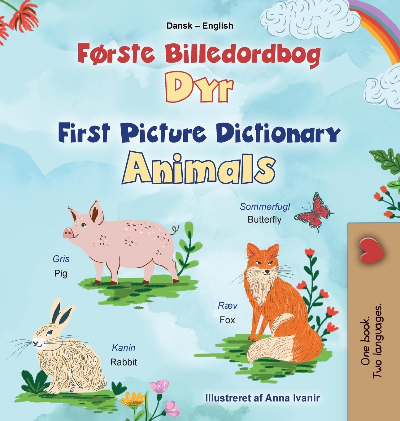 First Picture Dictionary - Animals (Danish English Bilingual Children's Book) Foreign Languages ​​& Dictionaries