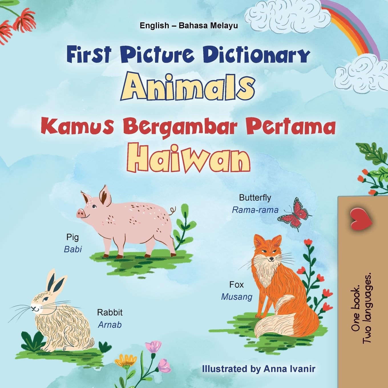 First Picture Dictionary - Animals (English Malay Bilingual Children's Book) Foreign Languages ​​& Dictionaries