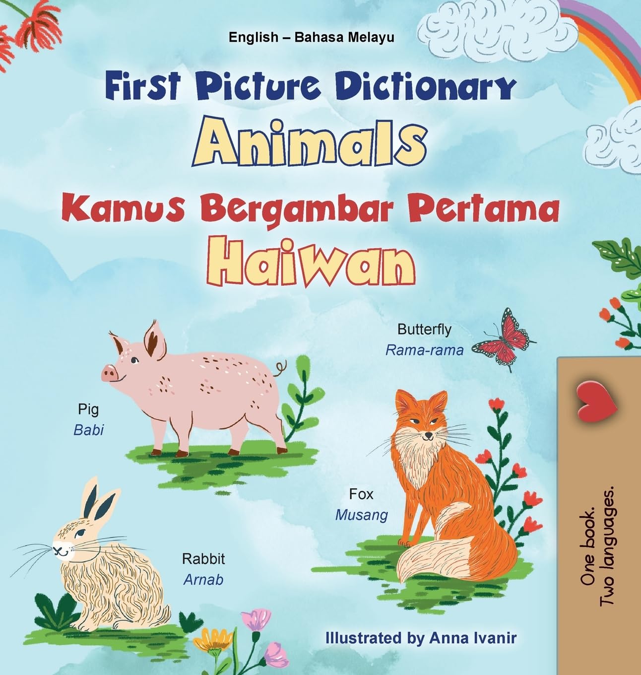 First Picture Dictionary - Animals (English Malay Bilingual Children's Book) Foreign Languages ​​& Dictionaries