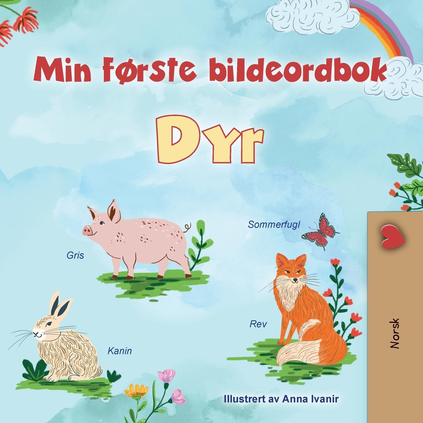 First Picture Dictionary - Animals (Norwegian Children's Book) Non-fiction