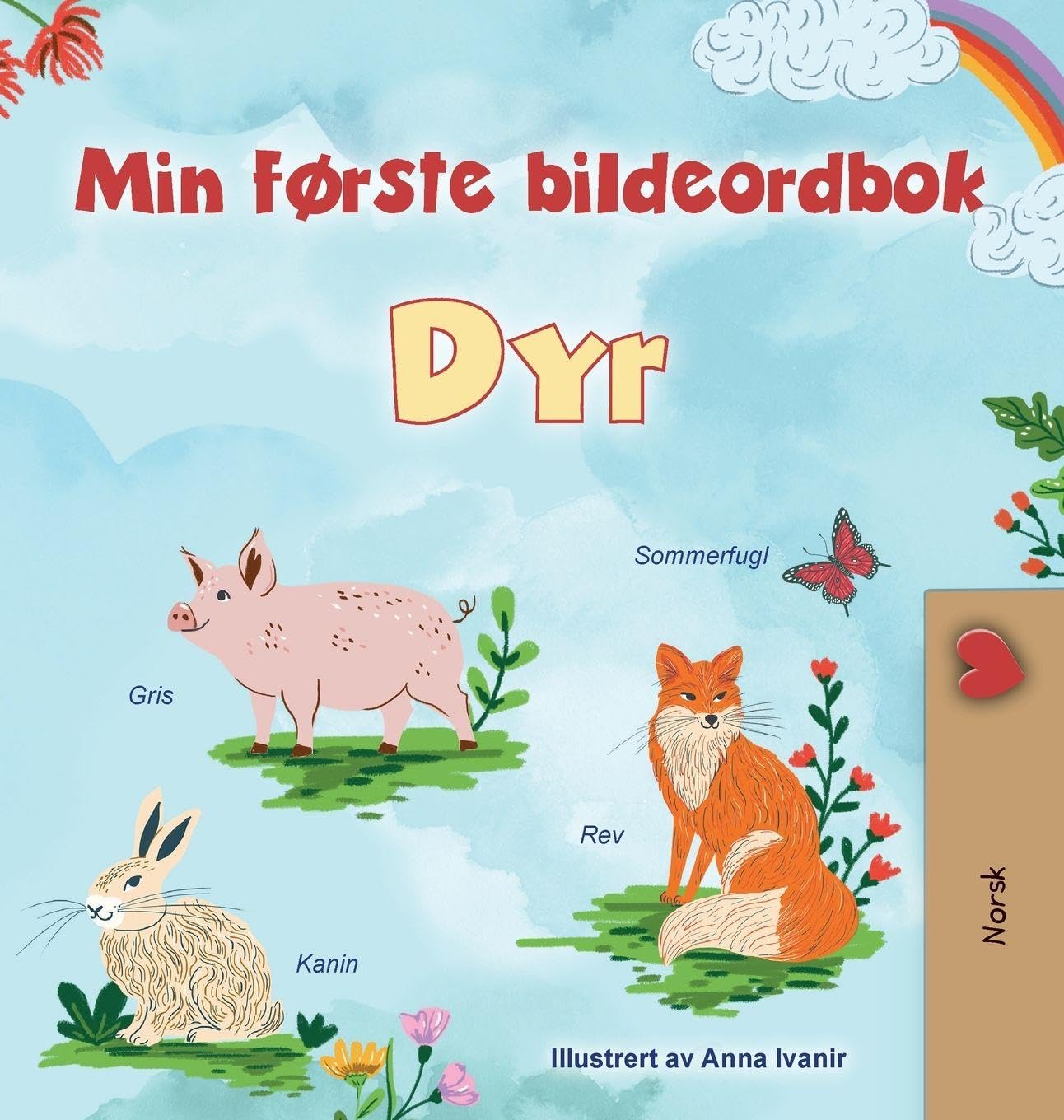 First Picture Dictionary - Animals (Norwegian Children's Book) Non-fiction