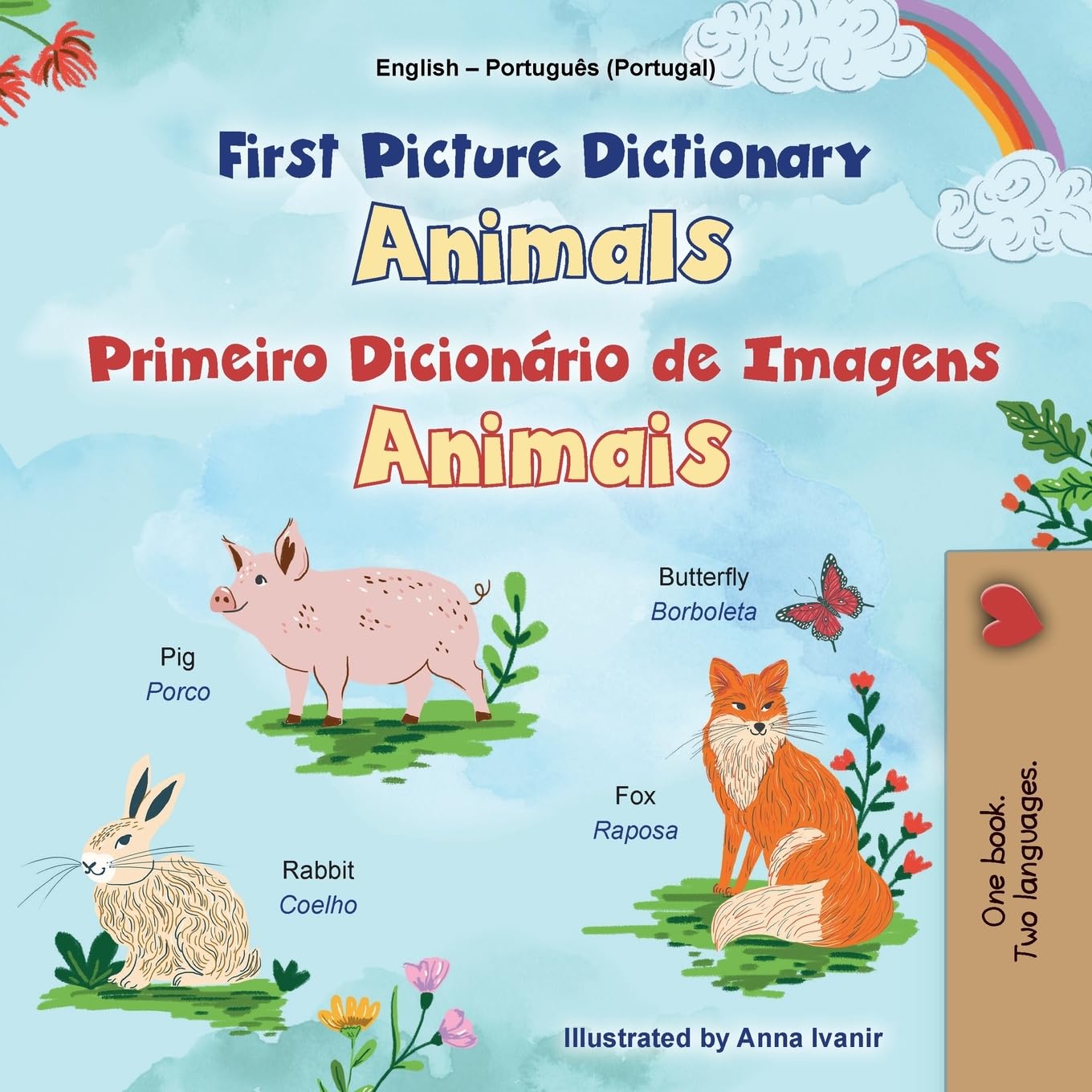 First Picture Dictionary - Animals (English Portuguese Bilingual Children's Book - Portugal) Foreign Languages ​​& Dictionaries